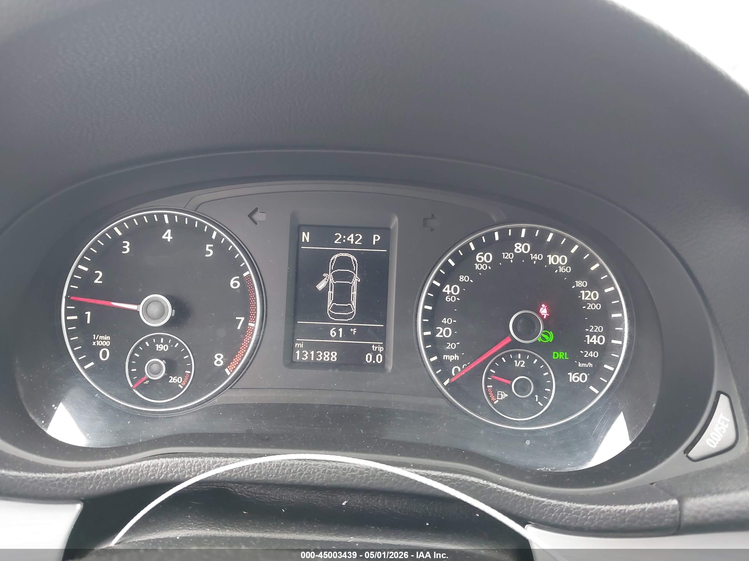 2013 Volkswagen Passat 2.5l Se Gray vin: 1VWBH7A32DC148686