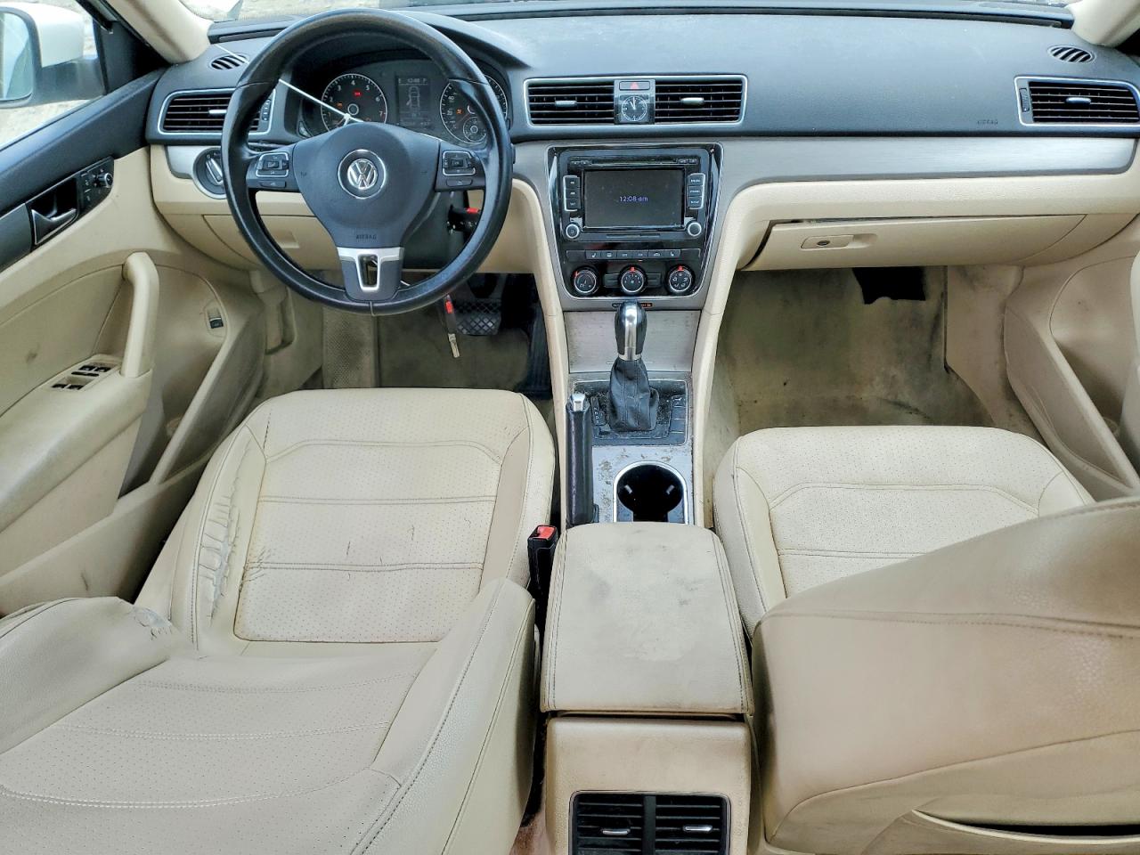 2014 Volkswagen Passat Se White vin: 1VWBH7A32EC015878