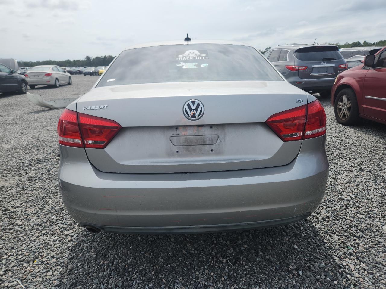 2014 Volkswagen Passat Se Gray vin: 1VWBH7A32EC018926