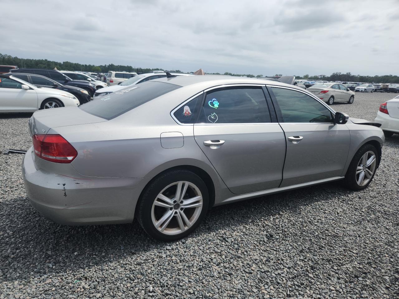 2014 Volkswagen Passat Se Gray vin: 1VWBH7A32EC018926