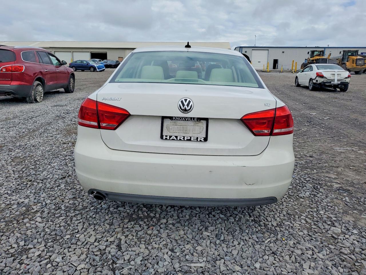 2012 Volkswagen Passat Se White vin: 1VWBH7A33CC034954