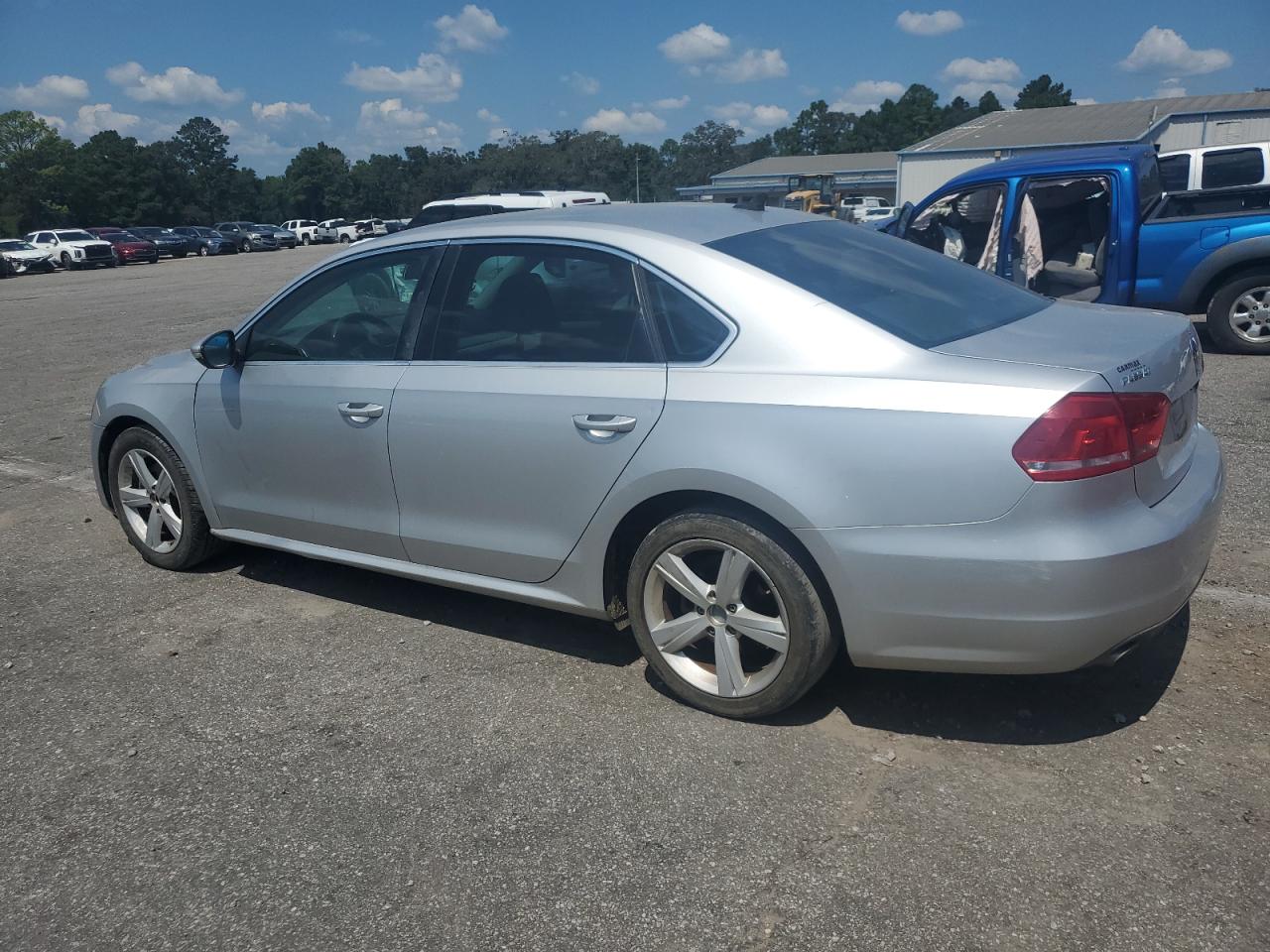 2012 Volkswagen Passat Se Silver vin: 1VWBH7A33CC043718