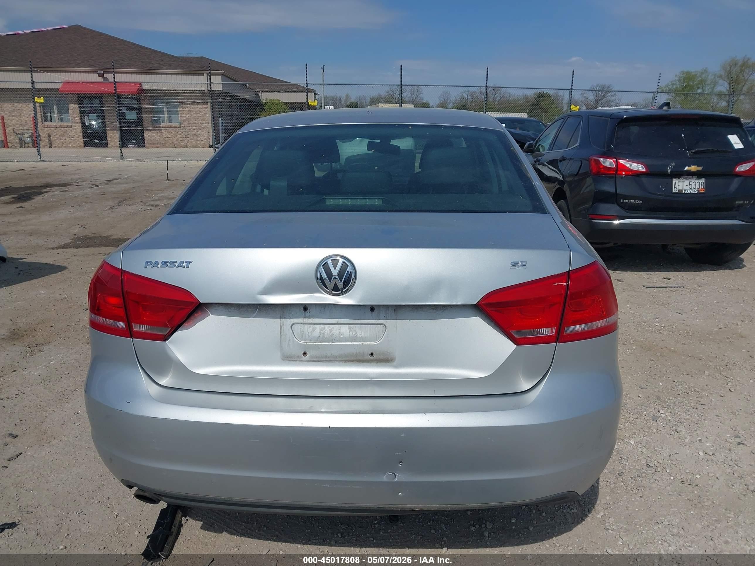 2012 Volkswagen Passat 2.5l Se Silver vin: 1VWBH7A33CC056212