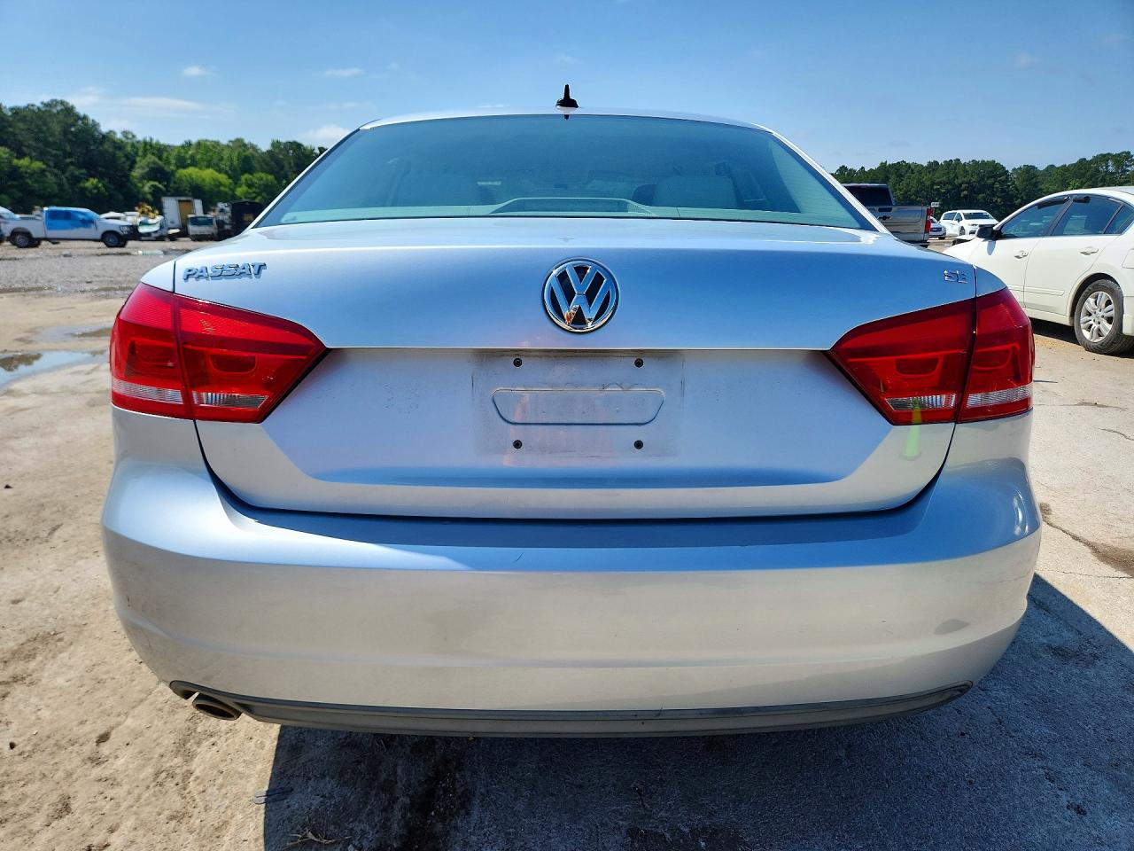 2012 Volkswagen Passat Se Silver vin: 1VWBH7A33CC070580