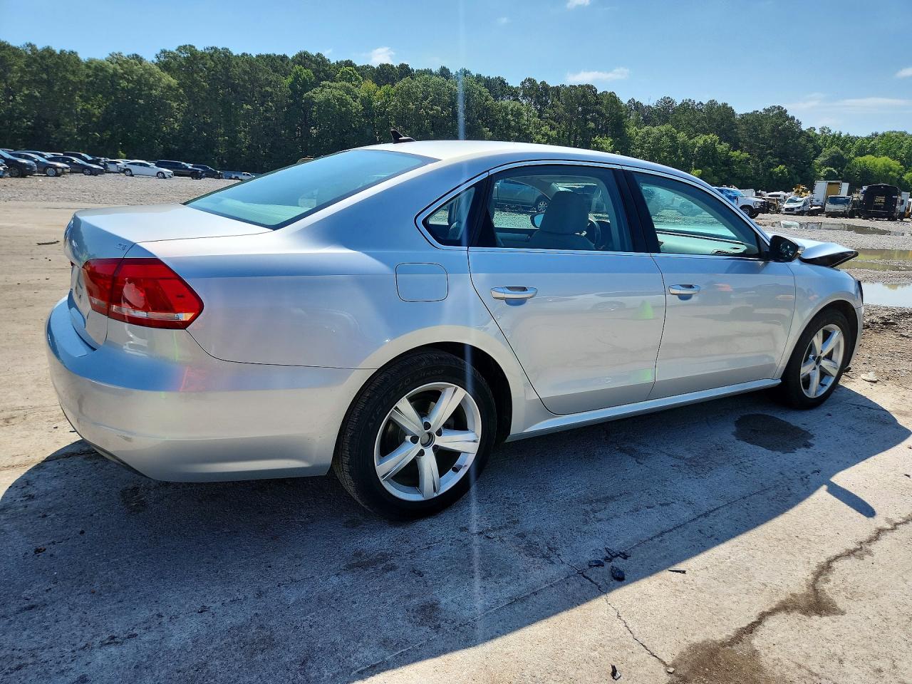 2012 Volkswagen Passat Se Silver vin: 1VWBH7A33CC070580