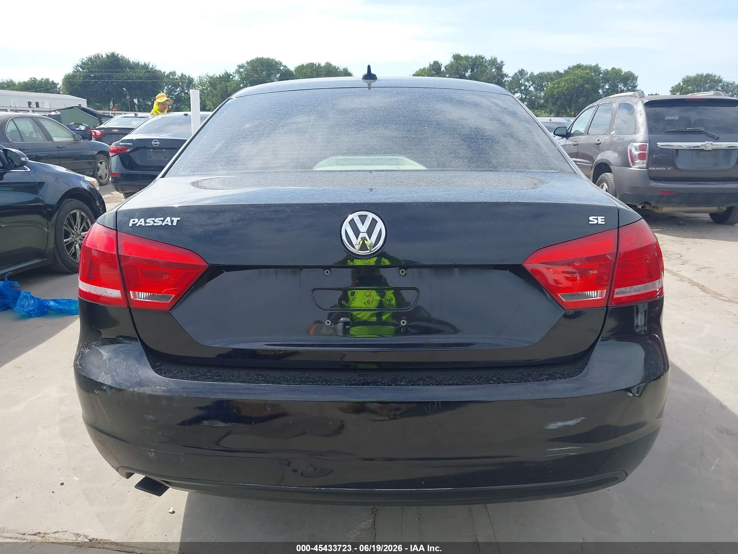 2013 Volkswagen Passat 2.5l Se Черный vin: 1VWBH7A33DC052582