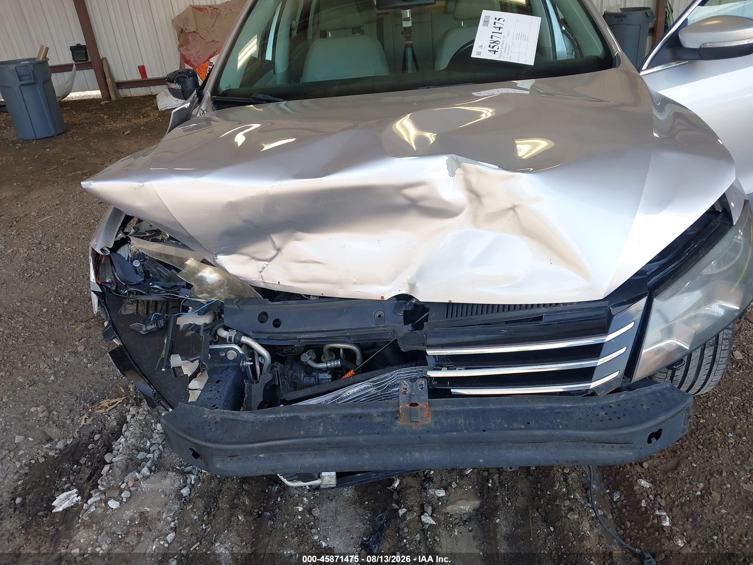 2013 Volkswagen Passat 2.5l Se Silver vin: 1VWBH7A33DC087364