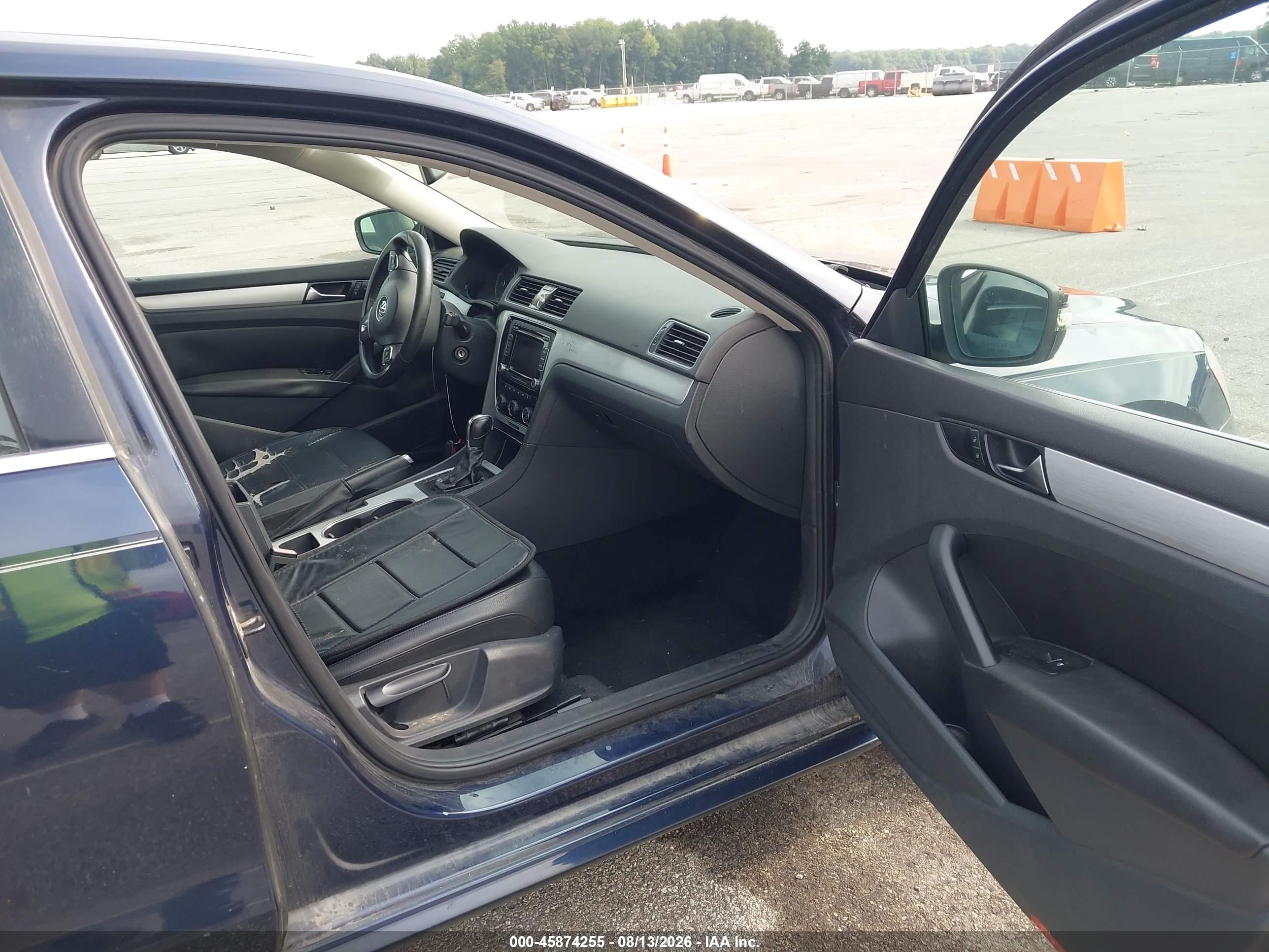 2013 Volkswagen Passat 2.5l Se Blue vin: 1VWBH7A33DC109184