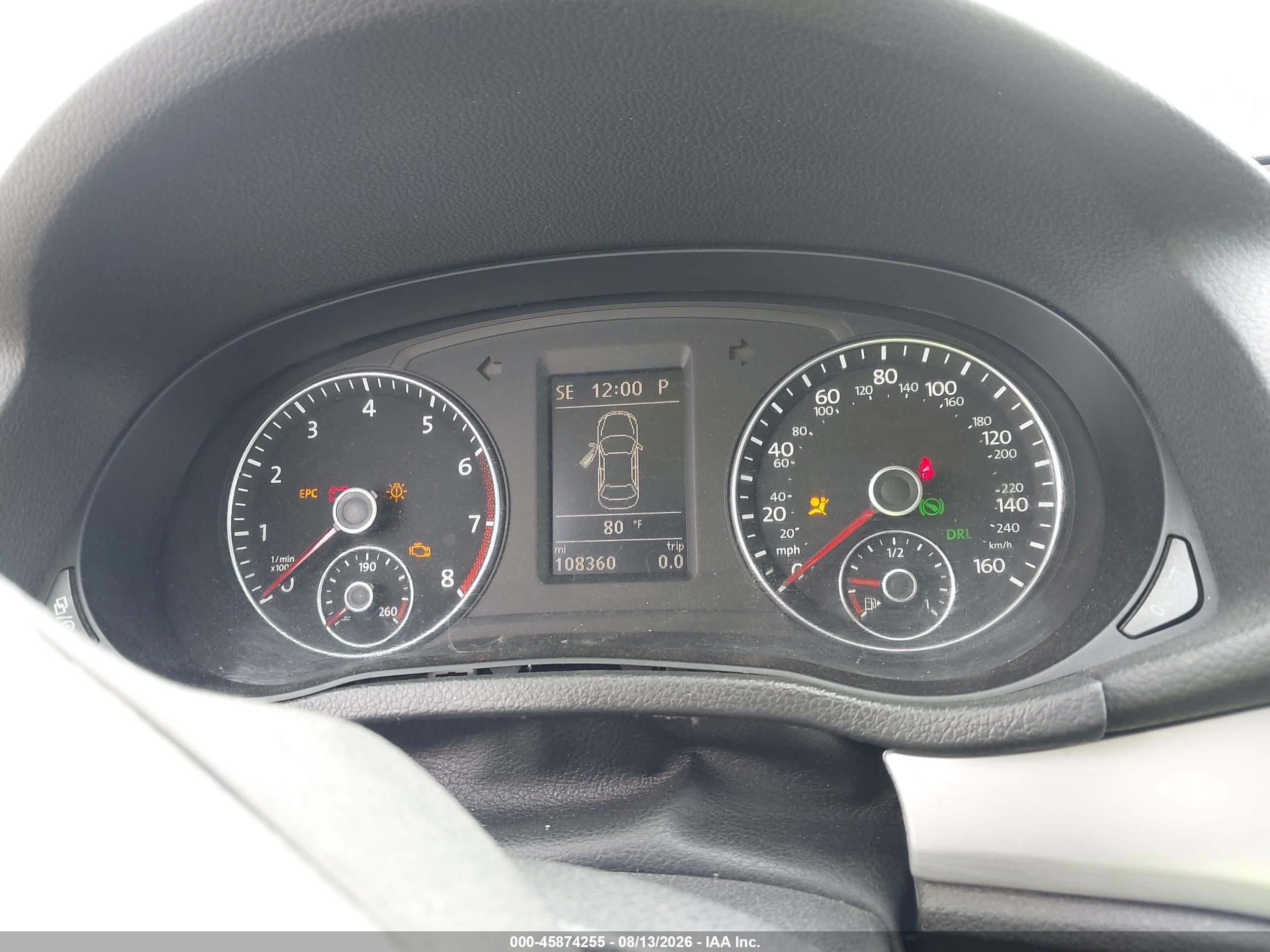 2013 Volkswagen Passat 2.5l Se Blue vin: 1VWBH7A33DC109184