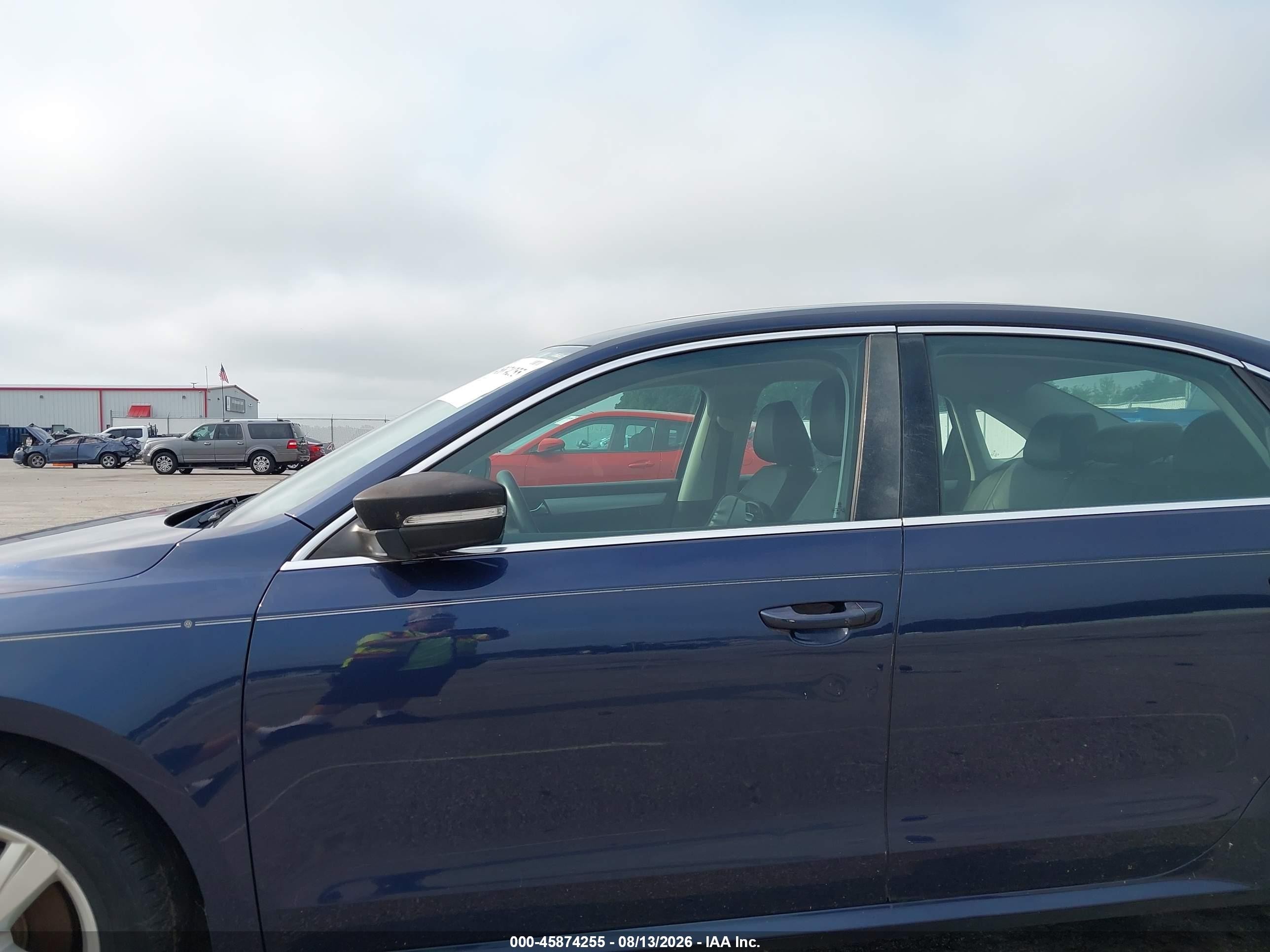 2013 Volkswagen Passat 2.5l Se Blue vin: 1VWBH7A33DC109184
