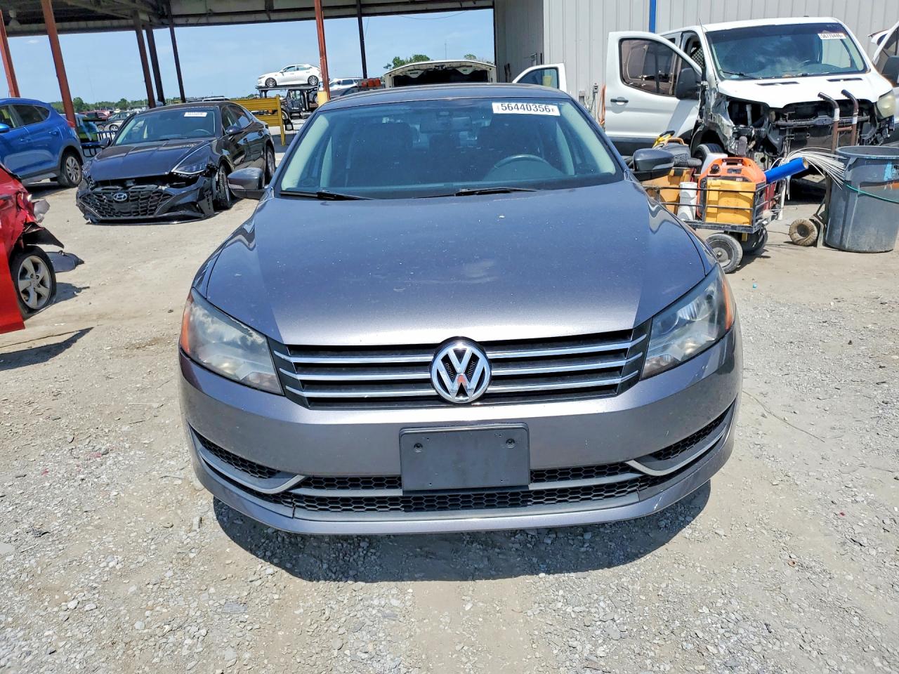 2013 Volkswagen Passat Se Gray vin: 1VWBH7A33DC129189