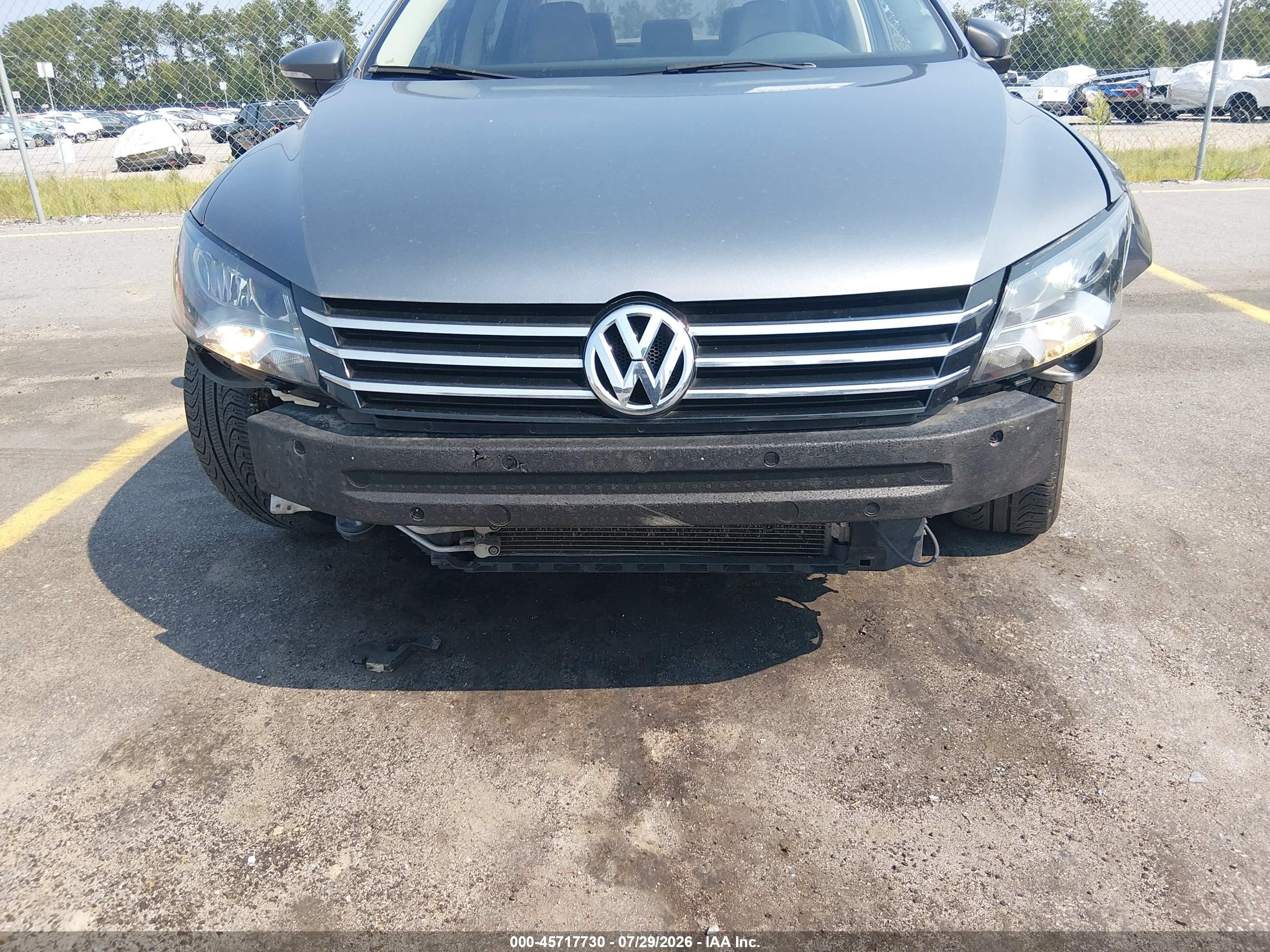 2012 Volkswagen Passat 2.5l Se Gray vin: 1VWBH7A34CC032680