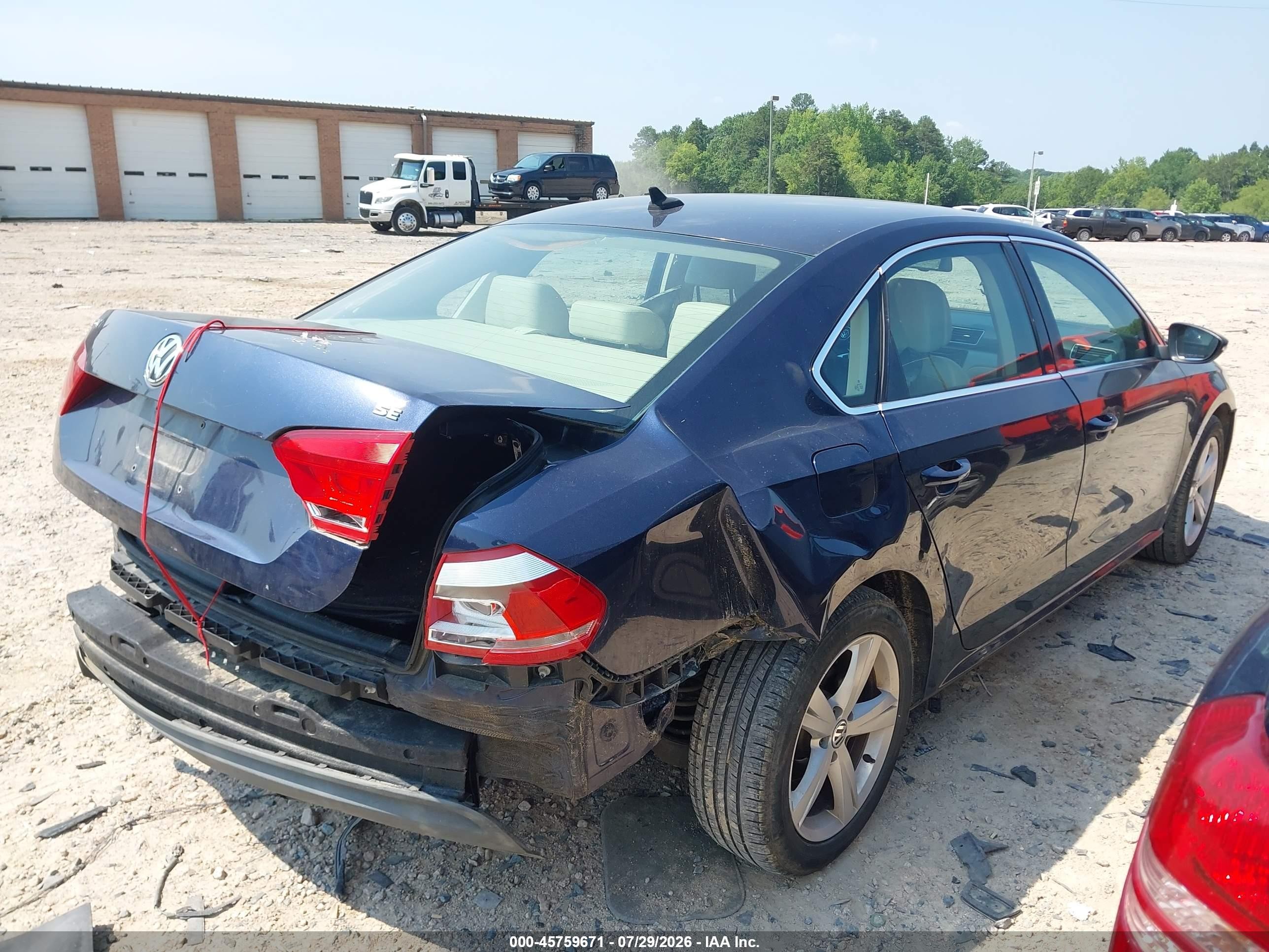 2012 Volkswagen Passat 2.5l Se Dark Blue vin: 1VWBH7A34CC069342
