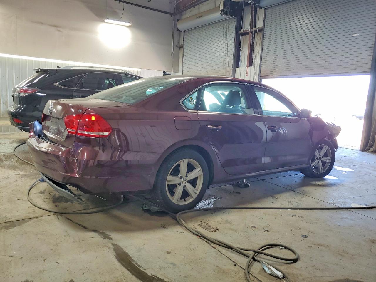 2013 Volkswagen Passat Se Maroon vin: 1VWBH7A34DC133543
