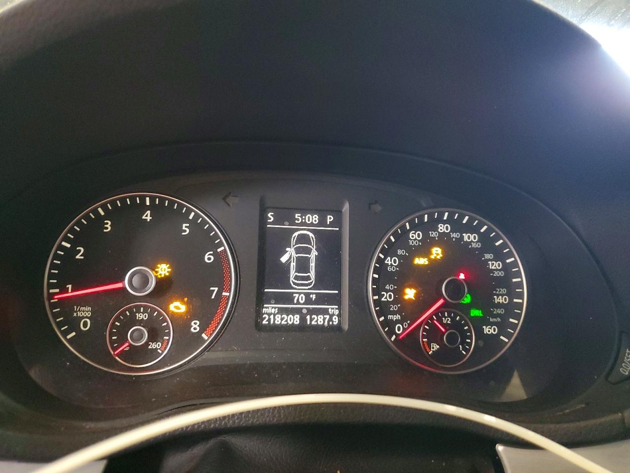 2012 Volkswagen Passat Se Black vin: 1VWBH7A35CC008582
