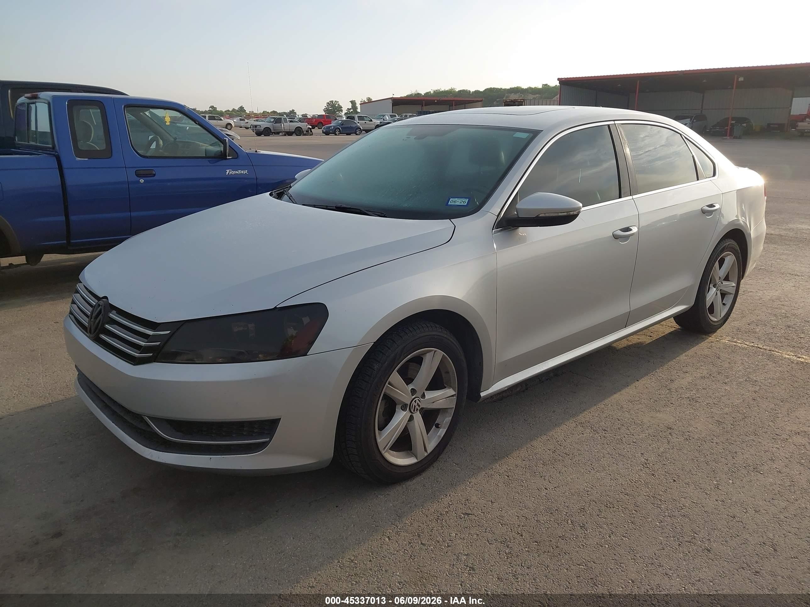 2012 Volkswagen Passat 2.5l Se Silver vin: 1VWBH7A35CC096629