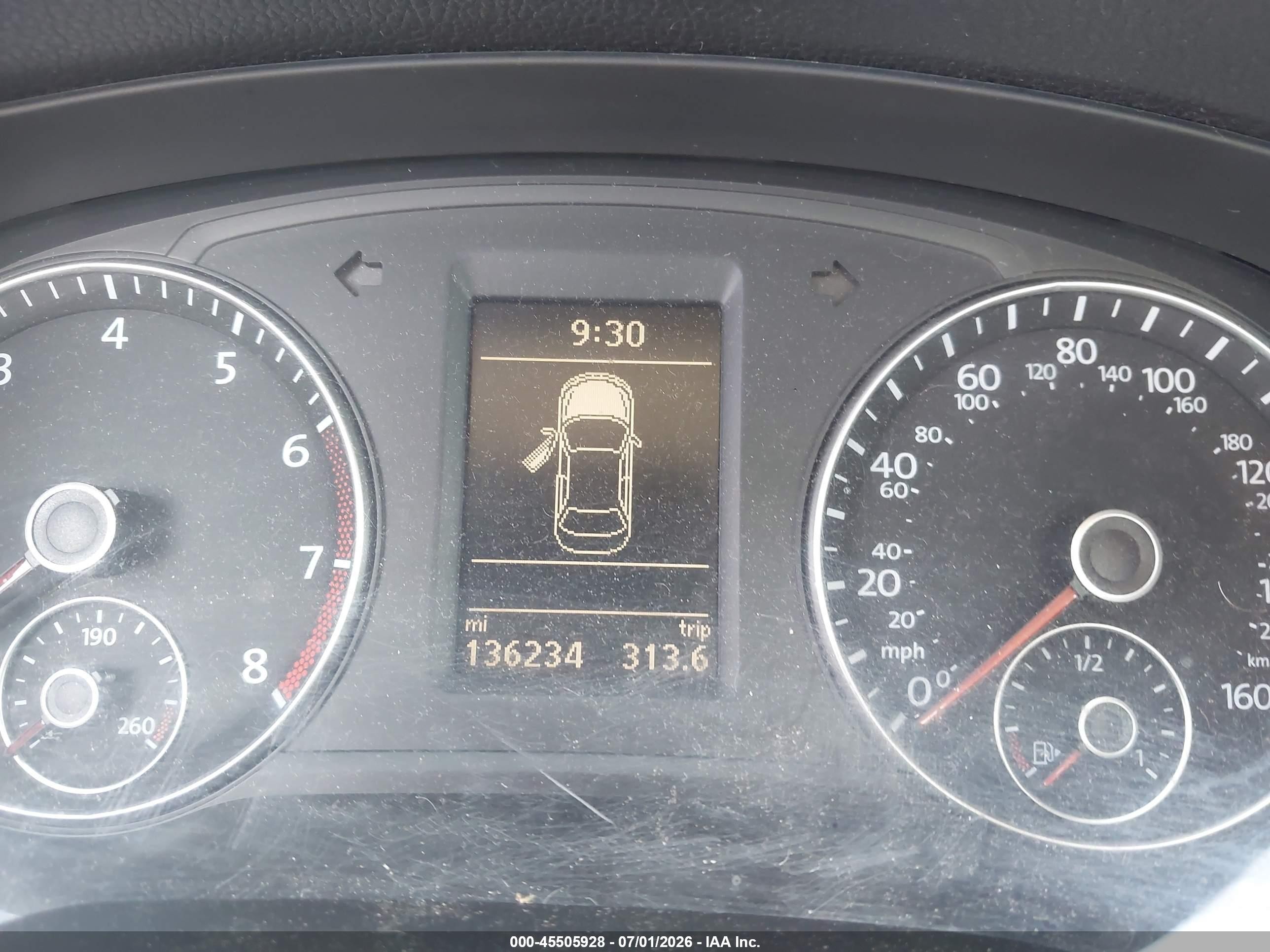 2013 Volkswagen Passat 2.5l Se Blue vin: 1VWBH7A35DC050557