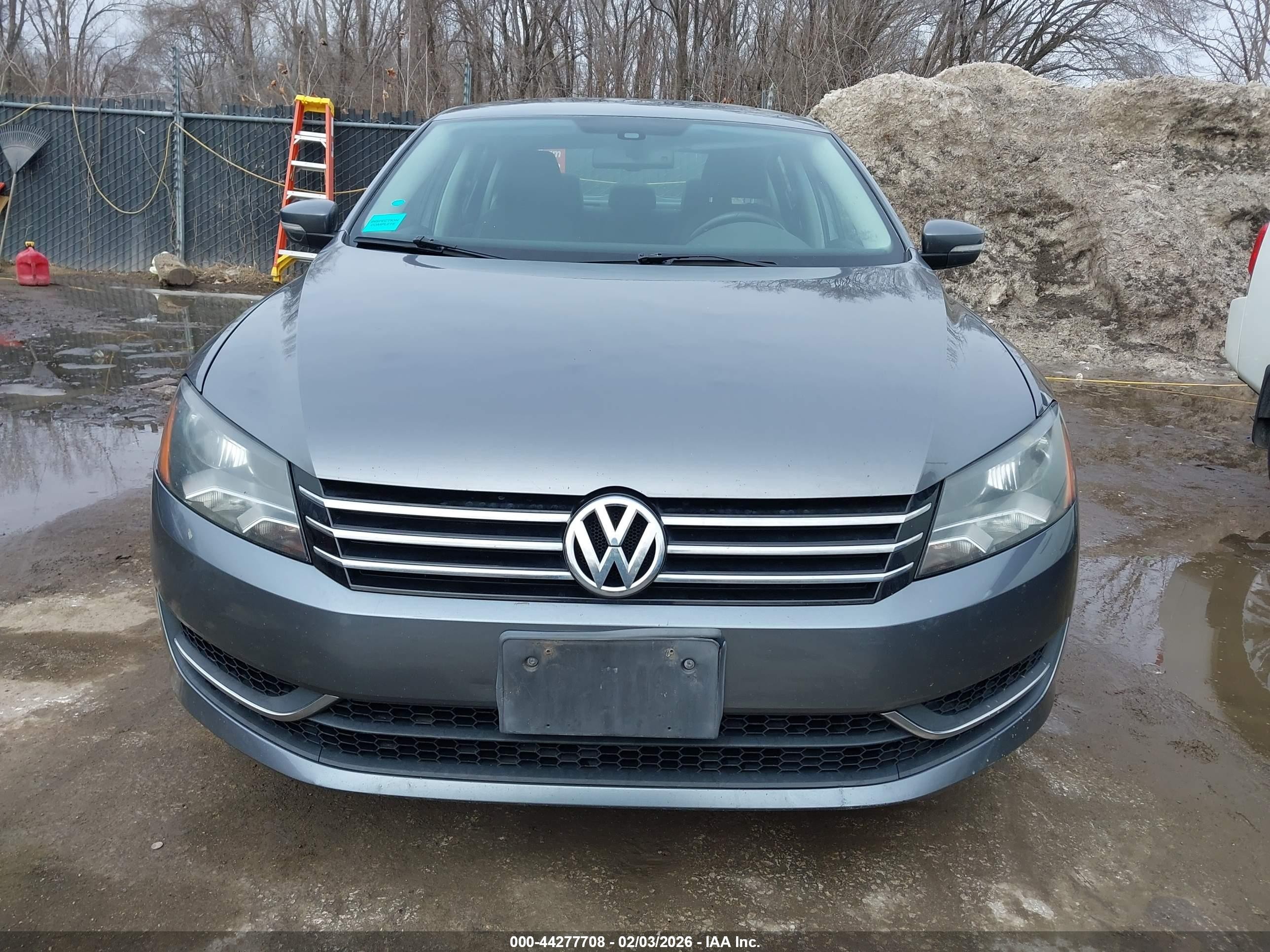 2013 Volkswagen Passat 2.5l Se Gray vin: 1VWBH7A35DC077368