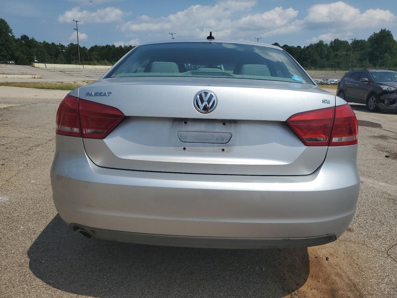 2013 Volkswagen Passat Se Silver vin: 1VWBH7A35DC131154
