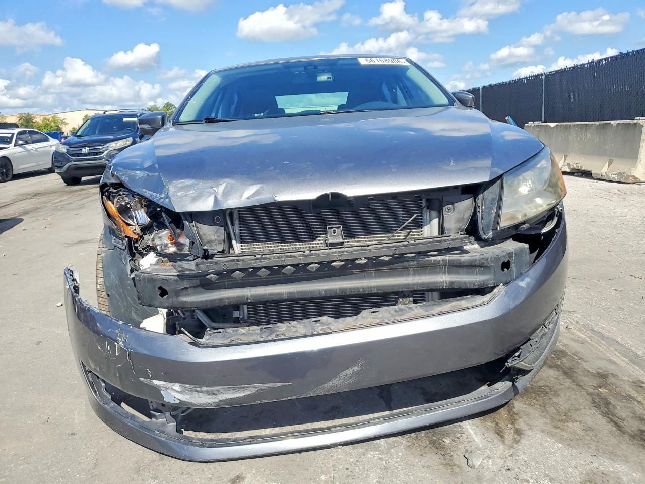 2014 Volkswagen Passat Se Gray vin: 1VWBH7A35EC014188