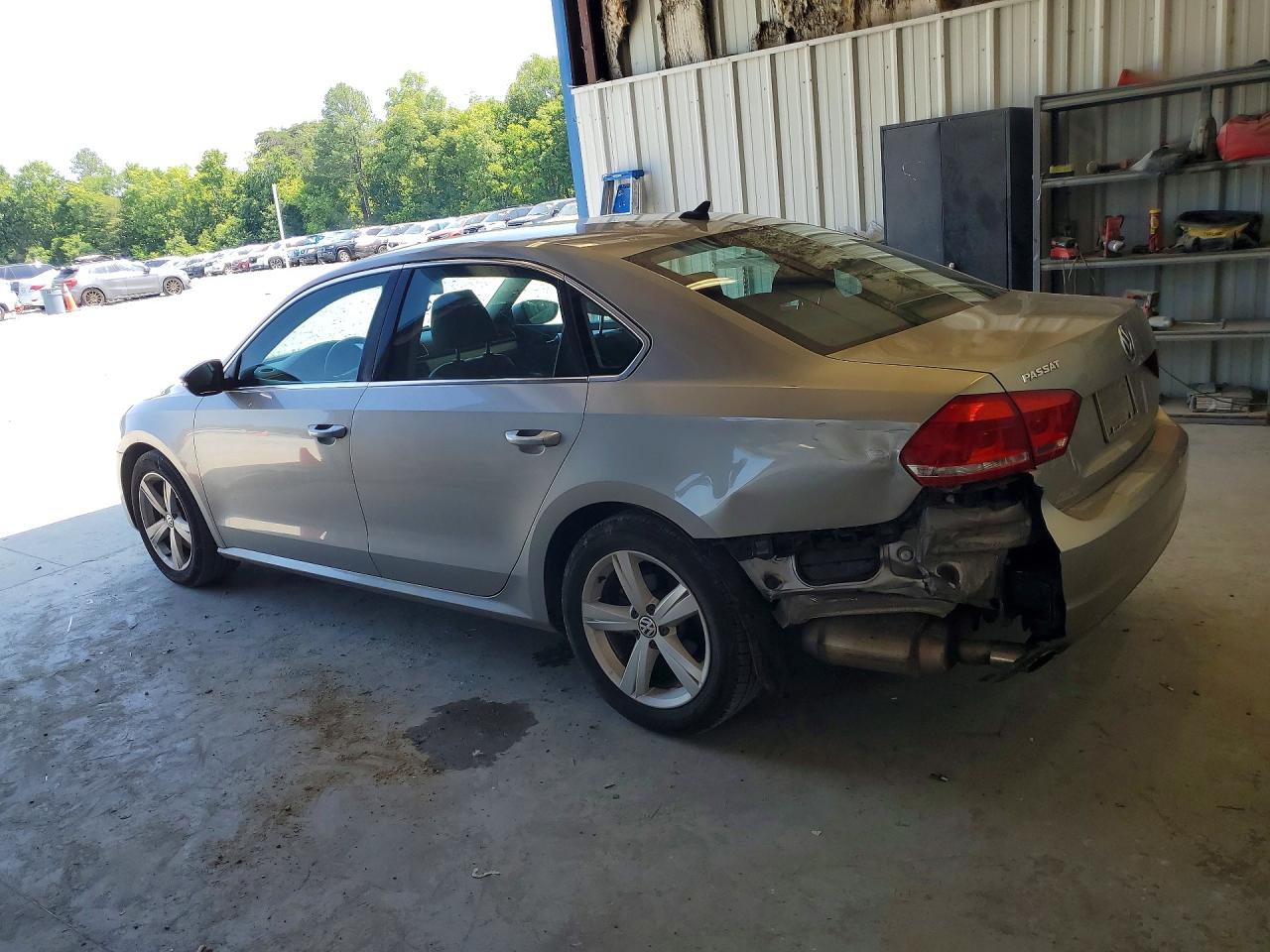 2012 Volkswagen Passat Se Silver vin: 1VWBH7A36CC049366