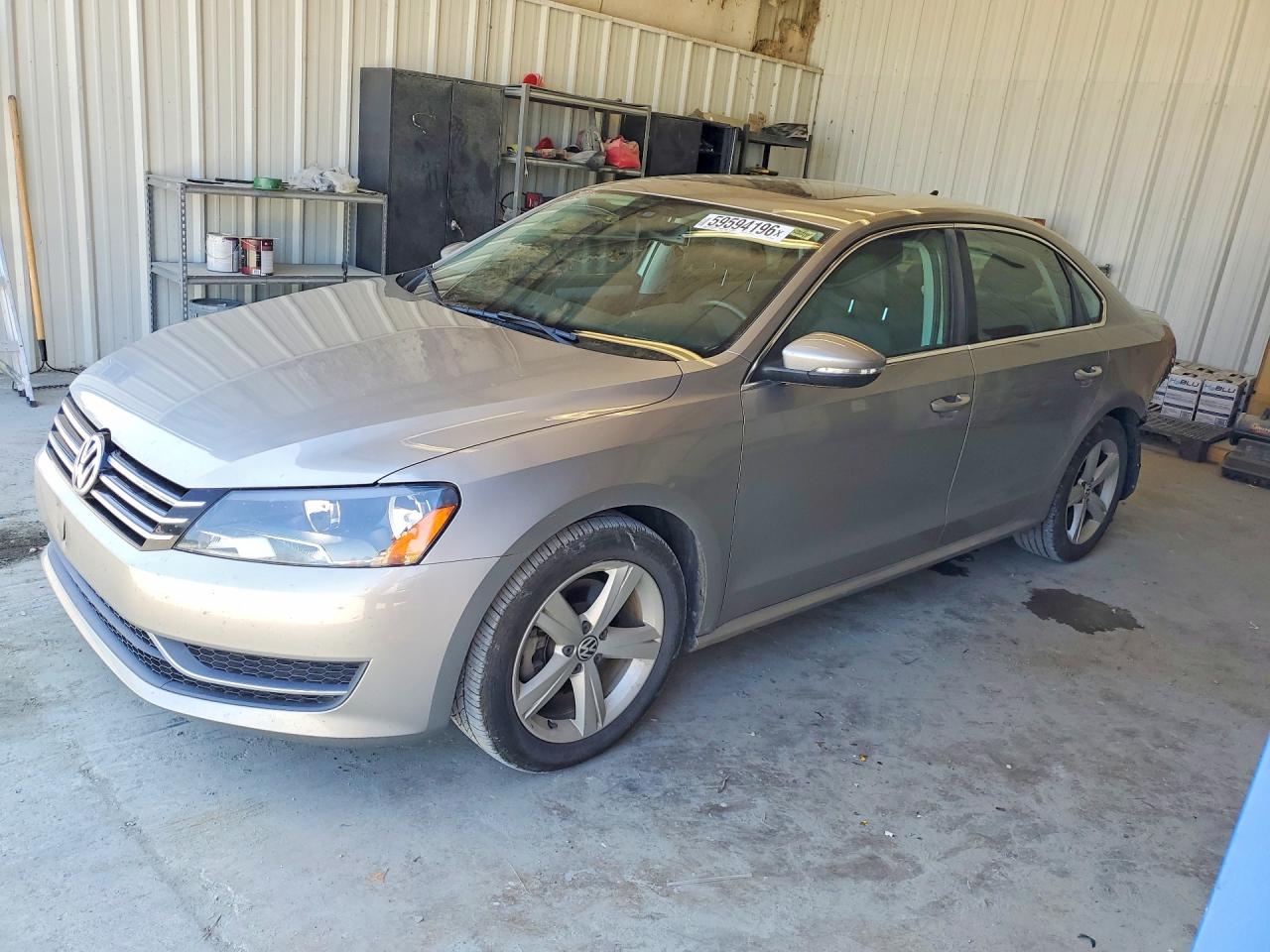 2012 Volkswagen Passat Se Silver vin: 1VWBH7A36CC049366