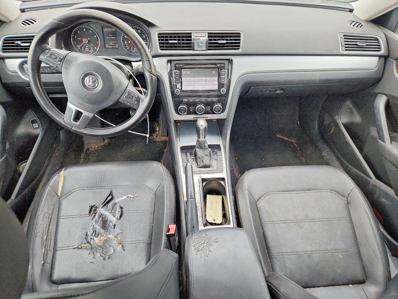 2012 Volkswagen Passat Se Gray vin: 1VWBH7A36CC049402