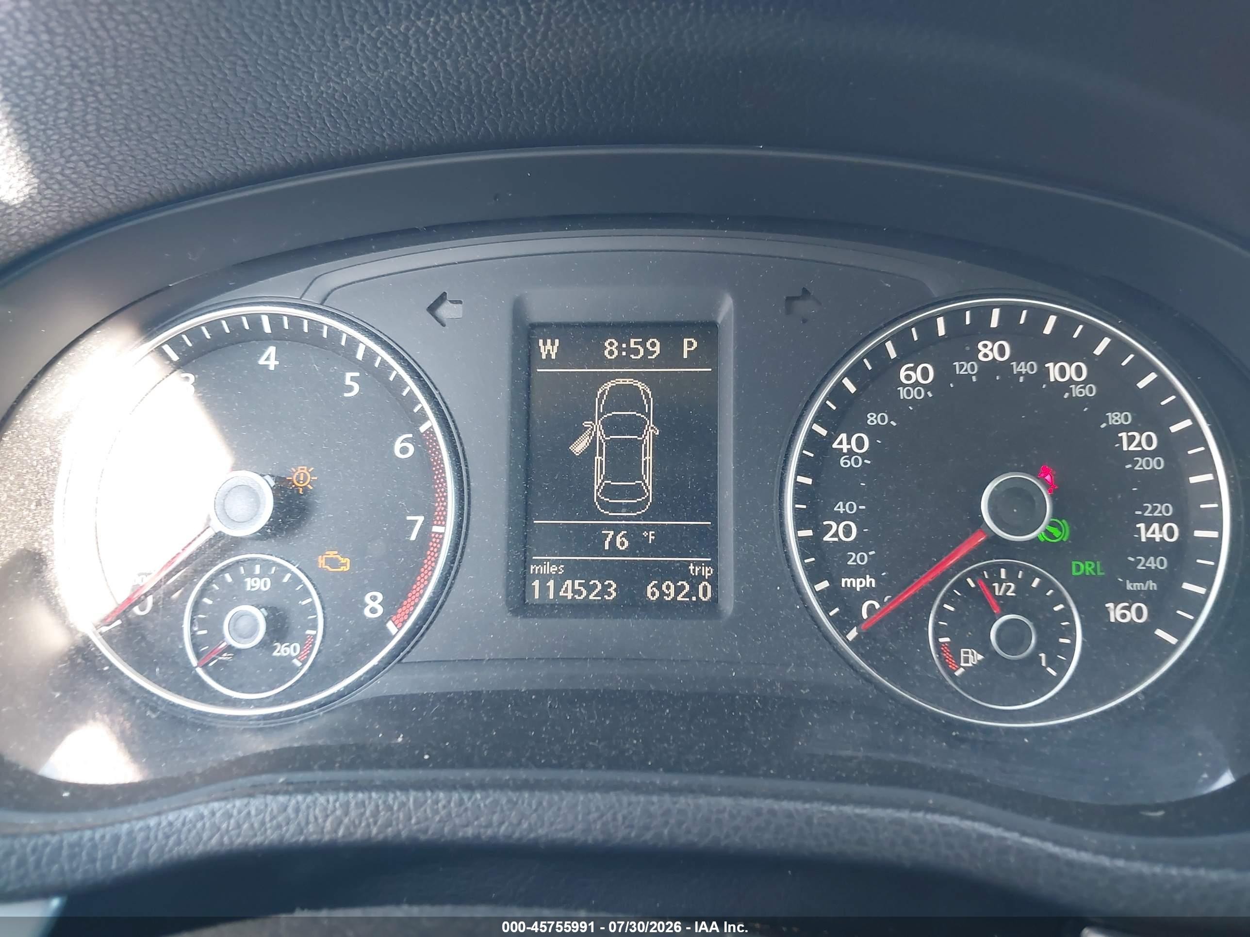2012 Volkswagen Passat 2.5l Se Black vin: 1VWBH7A36CC093819