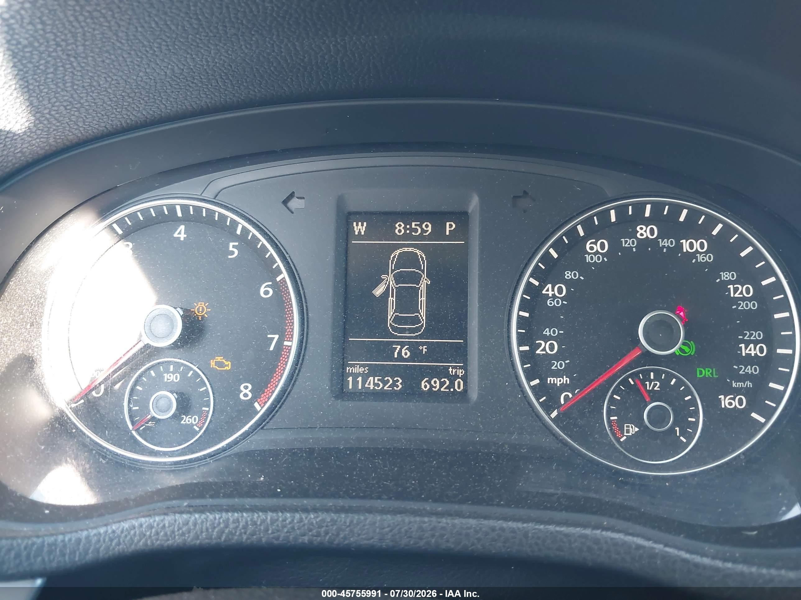 2012 Volkswagen Passat 2.5l Se Black vin: 1VWBH7A36CC093819