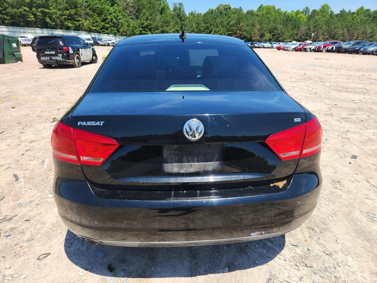 2012 Volkswagen Passat Se Black vin: 1VWBH7A36CC094064