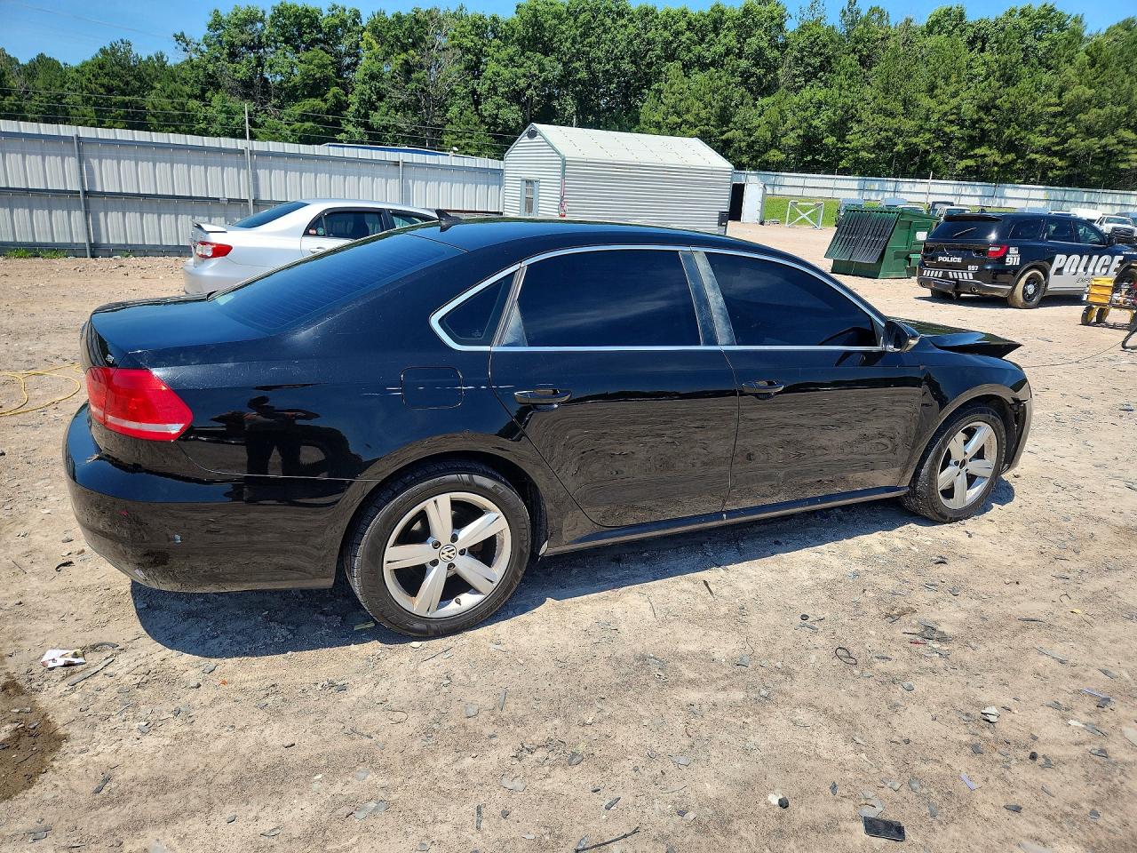 2012 Volkswagen Passat Se Black vin: 1VWBH7A36CC094064