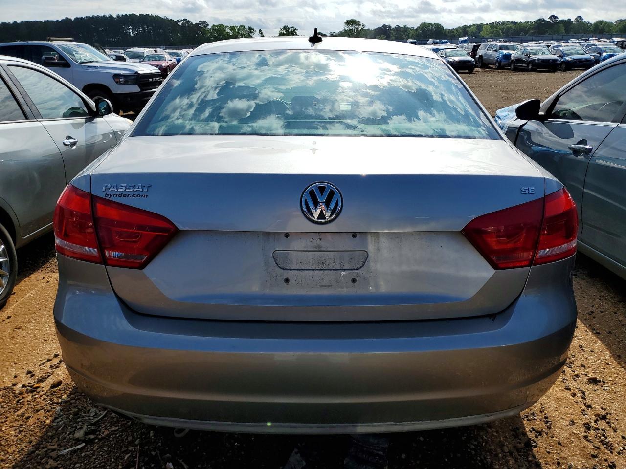 2013 Volkswagen Passat Se Silver vin: 1VWBH7A36DC025263
