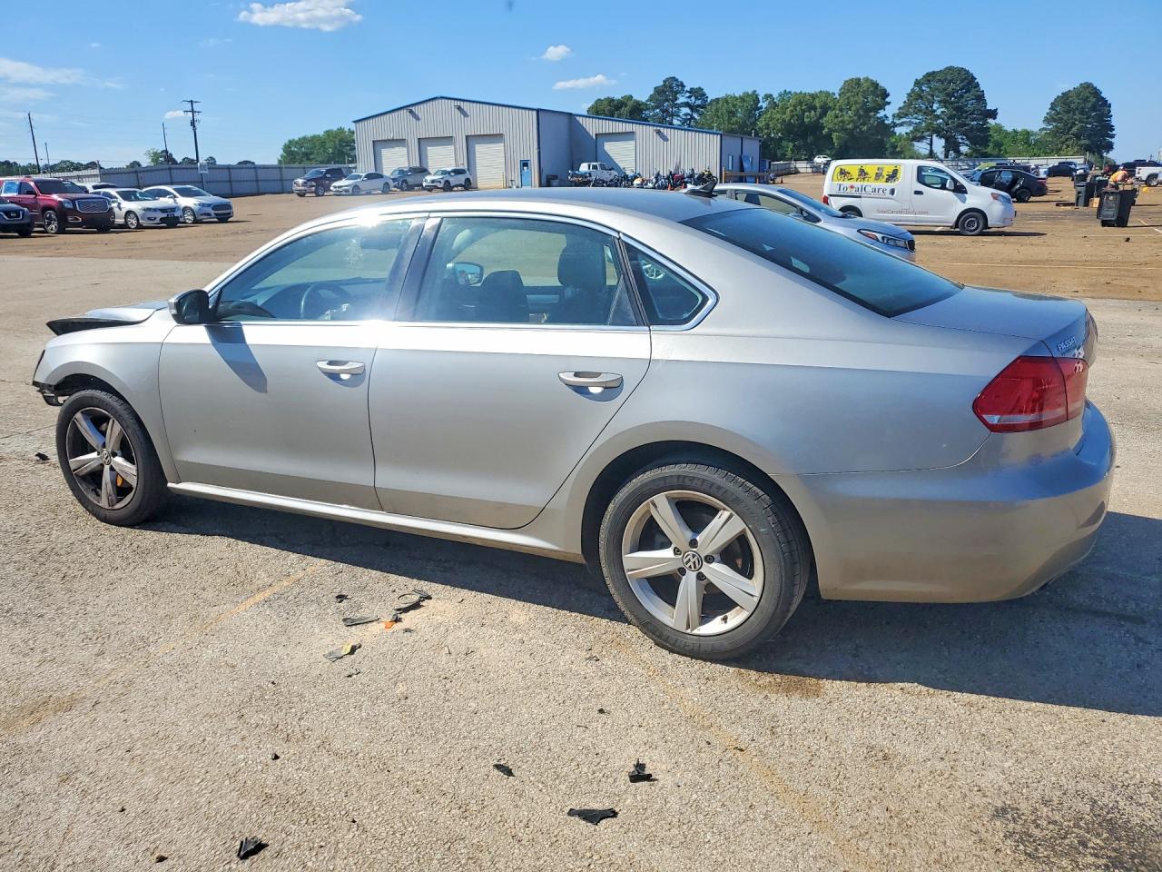 2013 Volkswagen Passat Se Silver vin: 1VWBH7A36DC025263