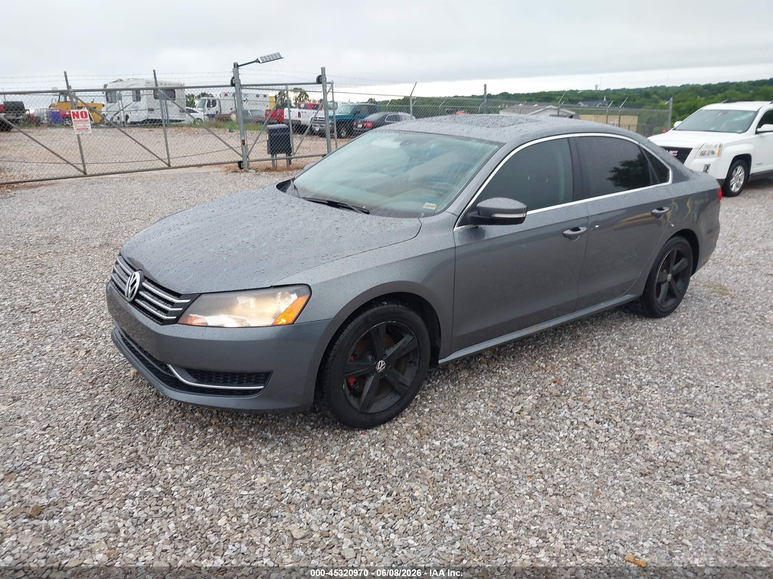 2013 Volkswagen Passat 2.5l Se Gray vin: 1VWBH7A37DC010934