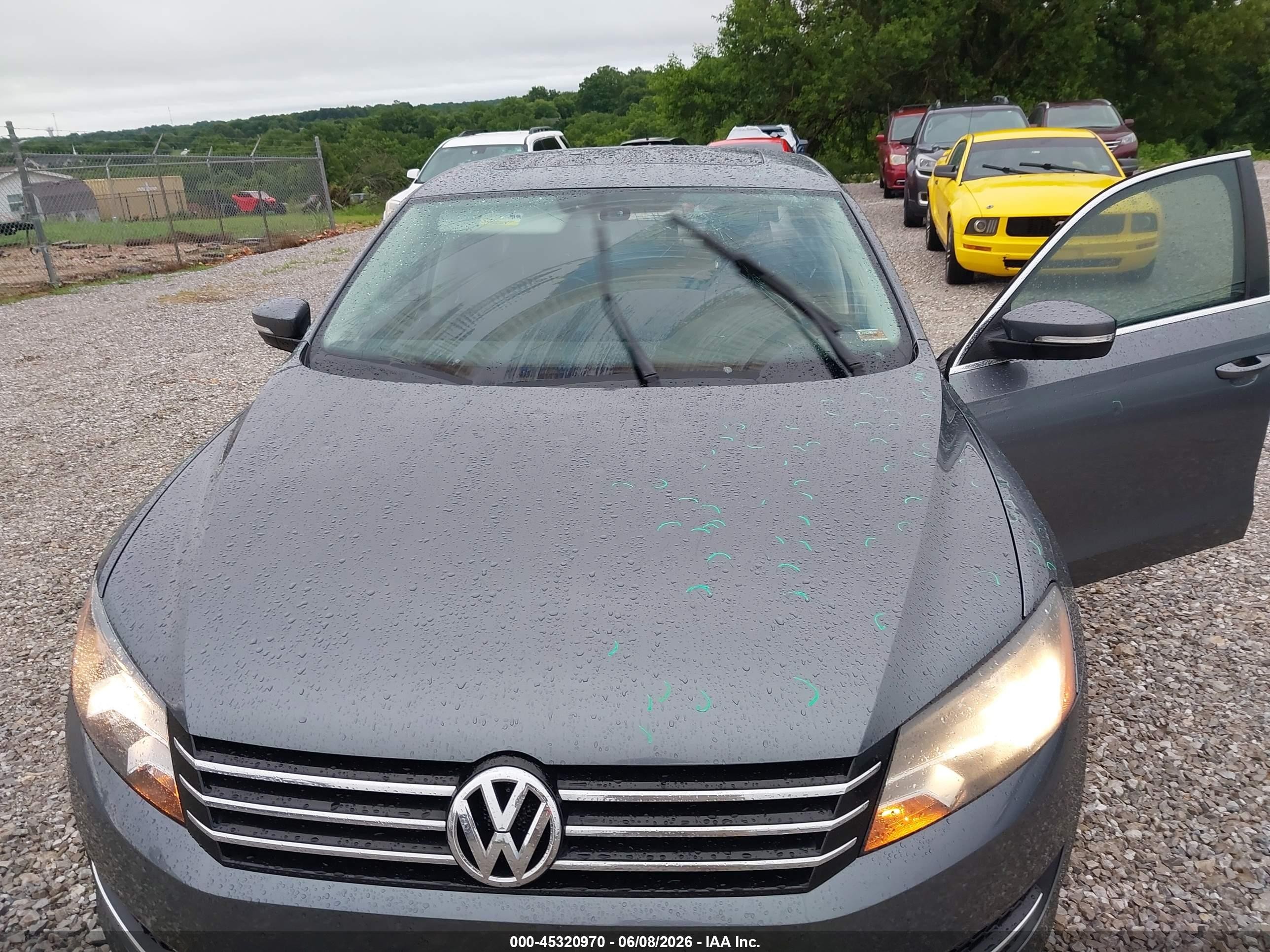 2013 Volkswagen Passat 2.5l Se Gray vin: 1VWBH7A37DC010934