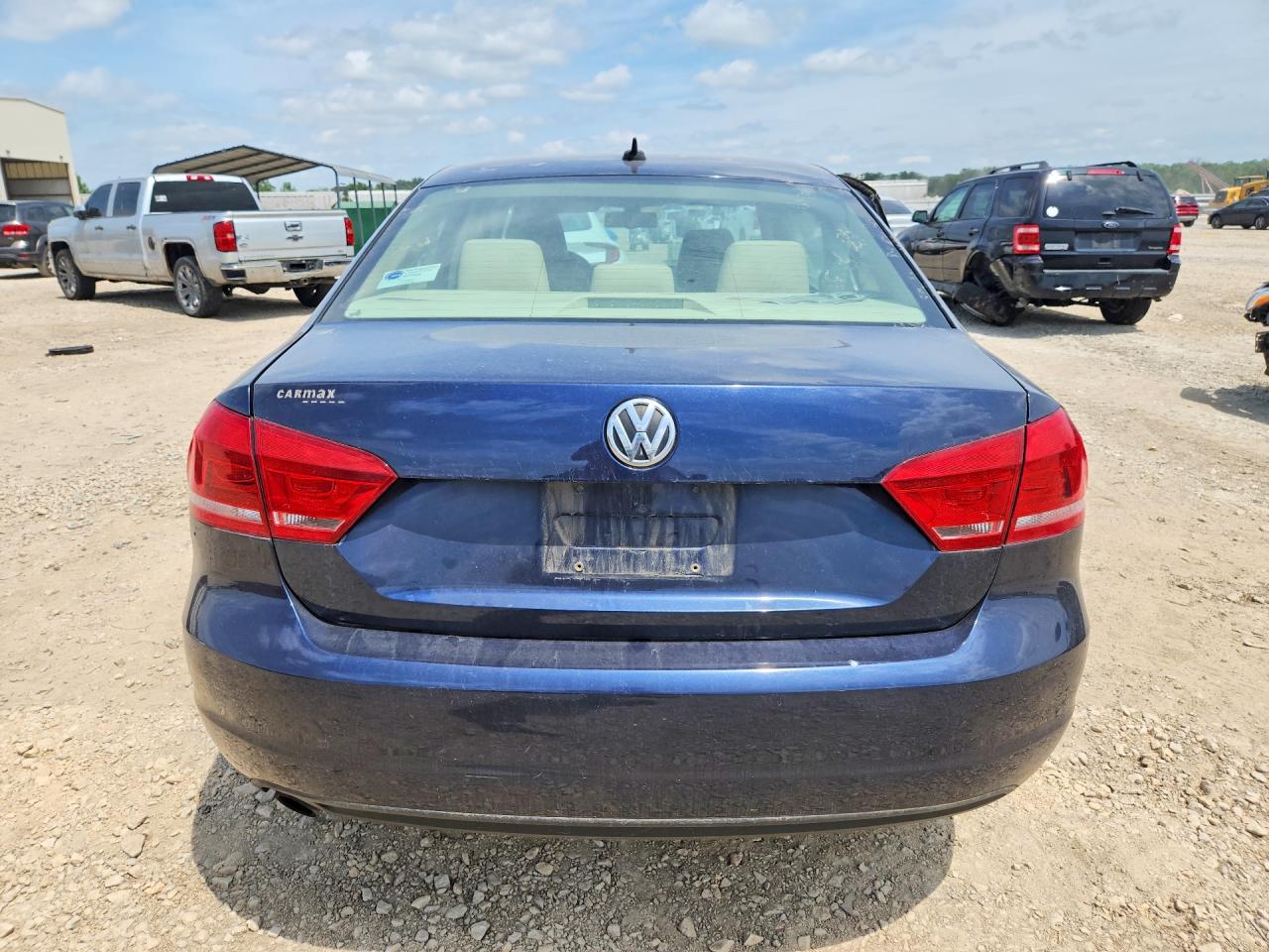 2013 Volkswagen Passat Se Синий vin: 1VWBH7A37DC132855
