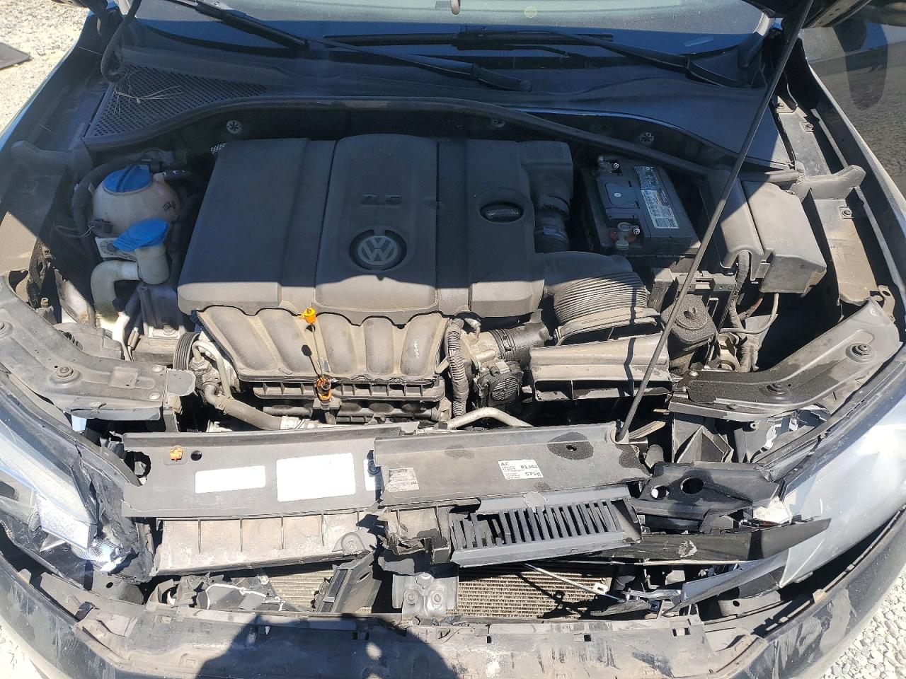 2012 Volkswagen Passat Se Черный vin: 1VWBH7A38CC072616