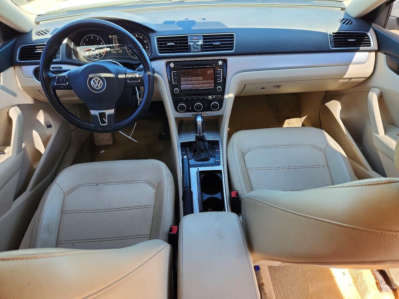2012 Volkswagen Passat Se White vin: 1VWBH7A38CC088623