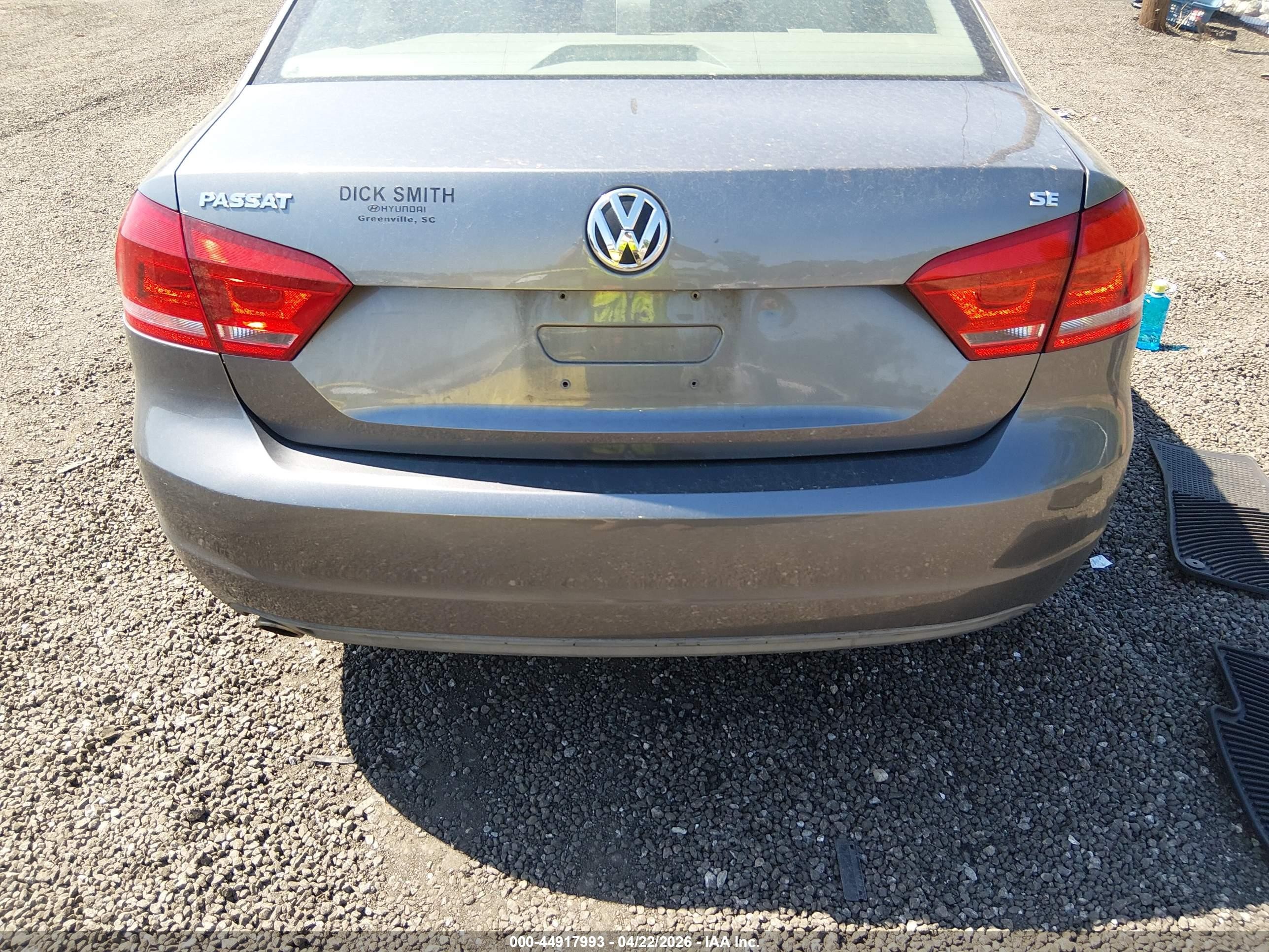 2012 Volkswagen Passat 2.5l Se Silver vin: 1VWBH7A38CC108921