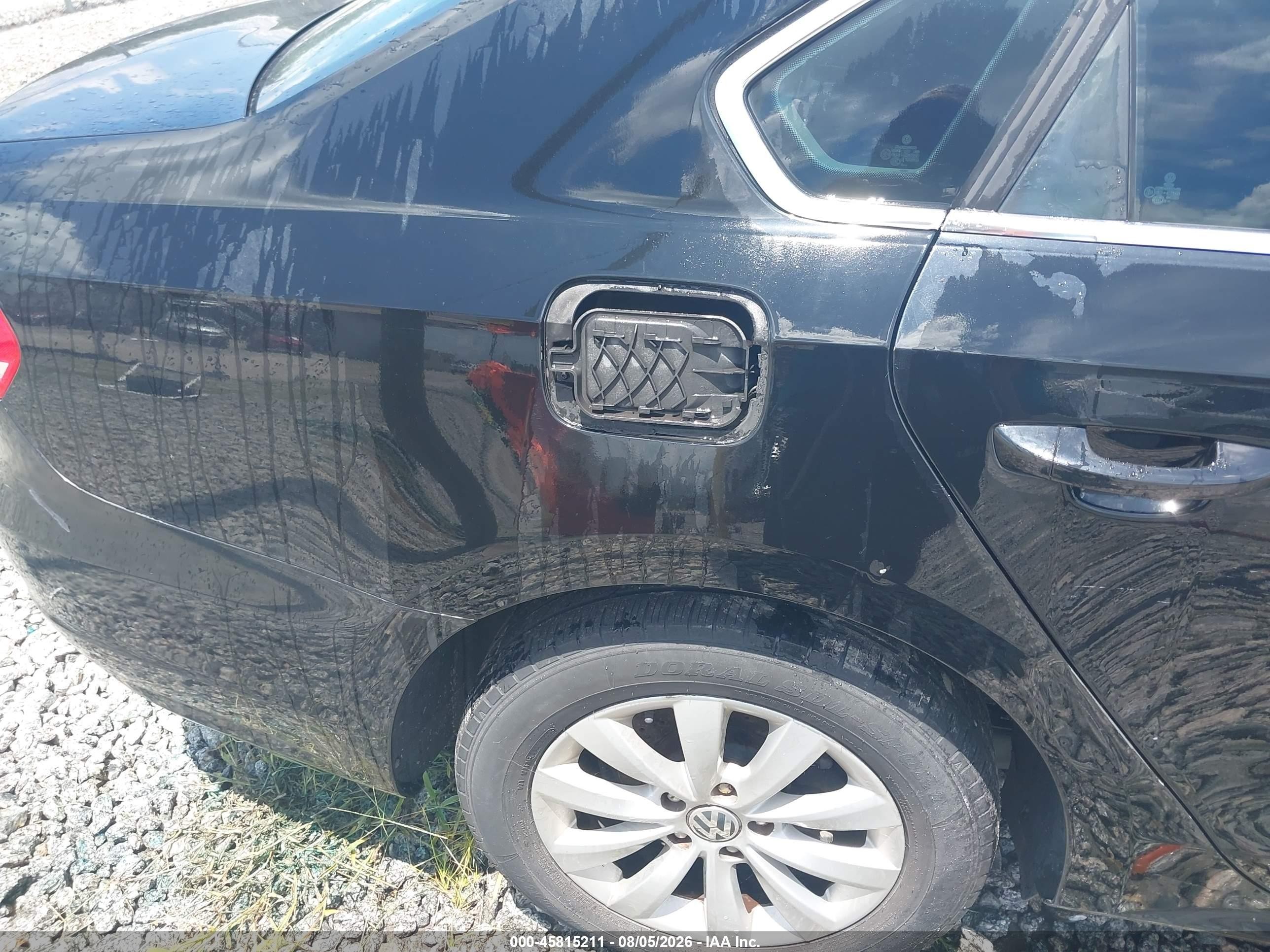 2013 Volkswagen Passat 2.5l Se Black vin: 1VWBH7A38DC079857