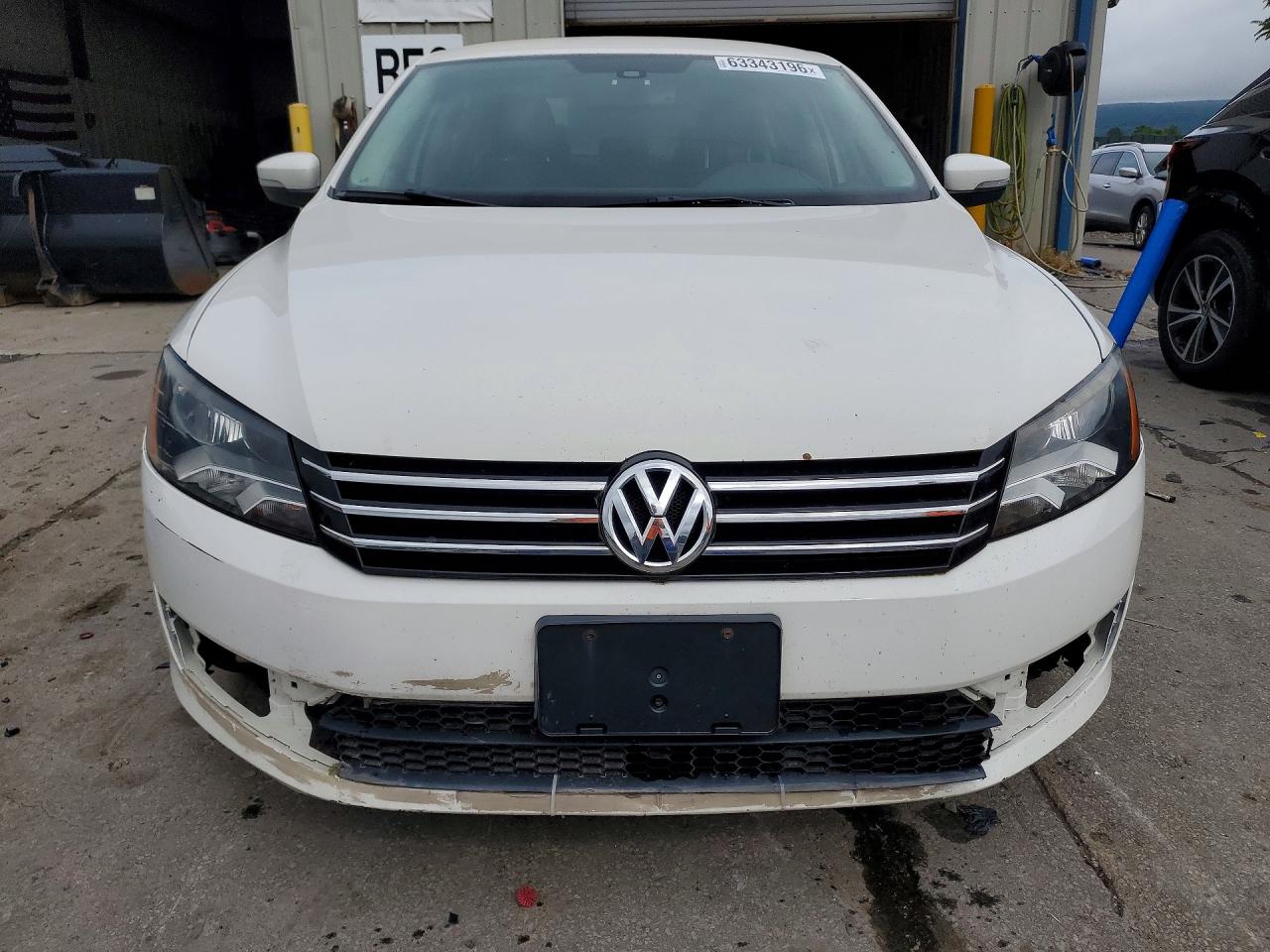 2013 Volkswagen Passat Se White vin: 1VWBH7A38DC122819