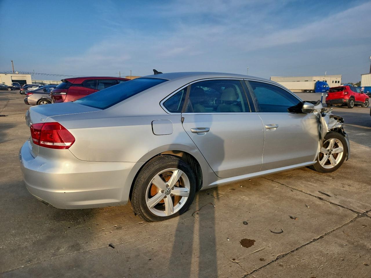 2013 Volkswagen Passat Se Silver vin: 1VWBH7A38DC130161