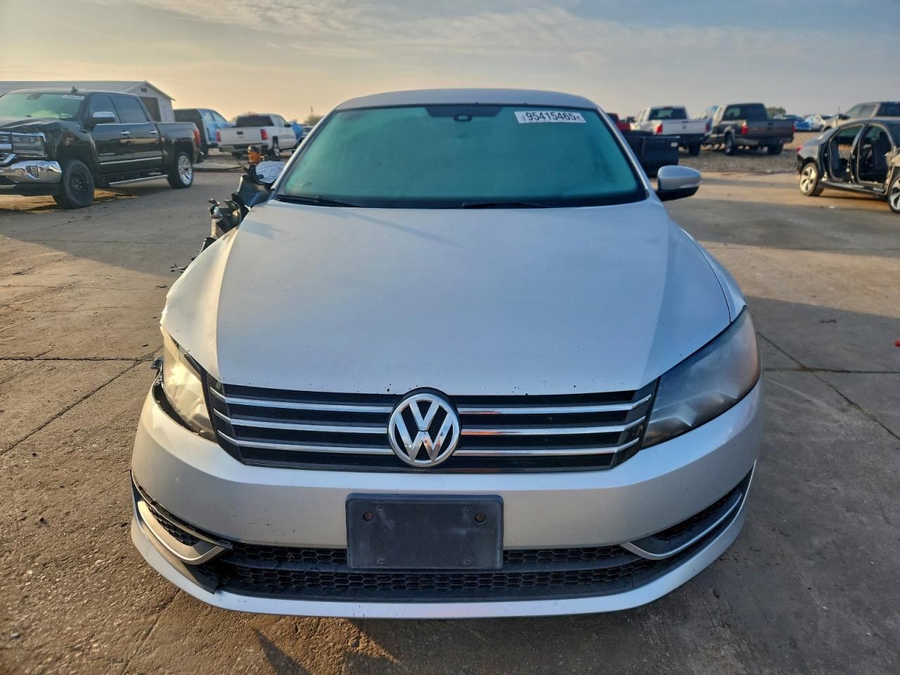 2013 Volkswagen Passat Se Silver vin: 1VWBH7A38DC130161