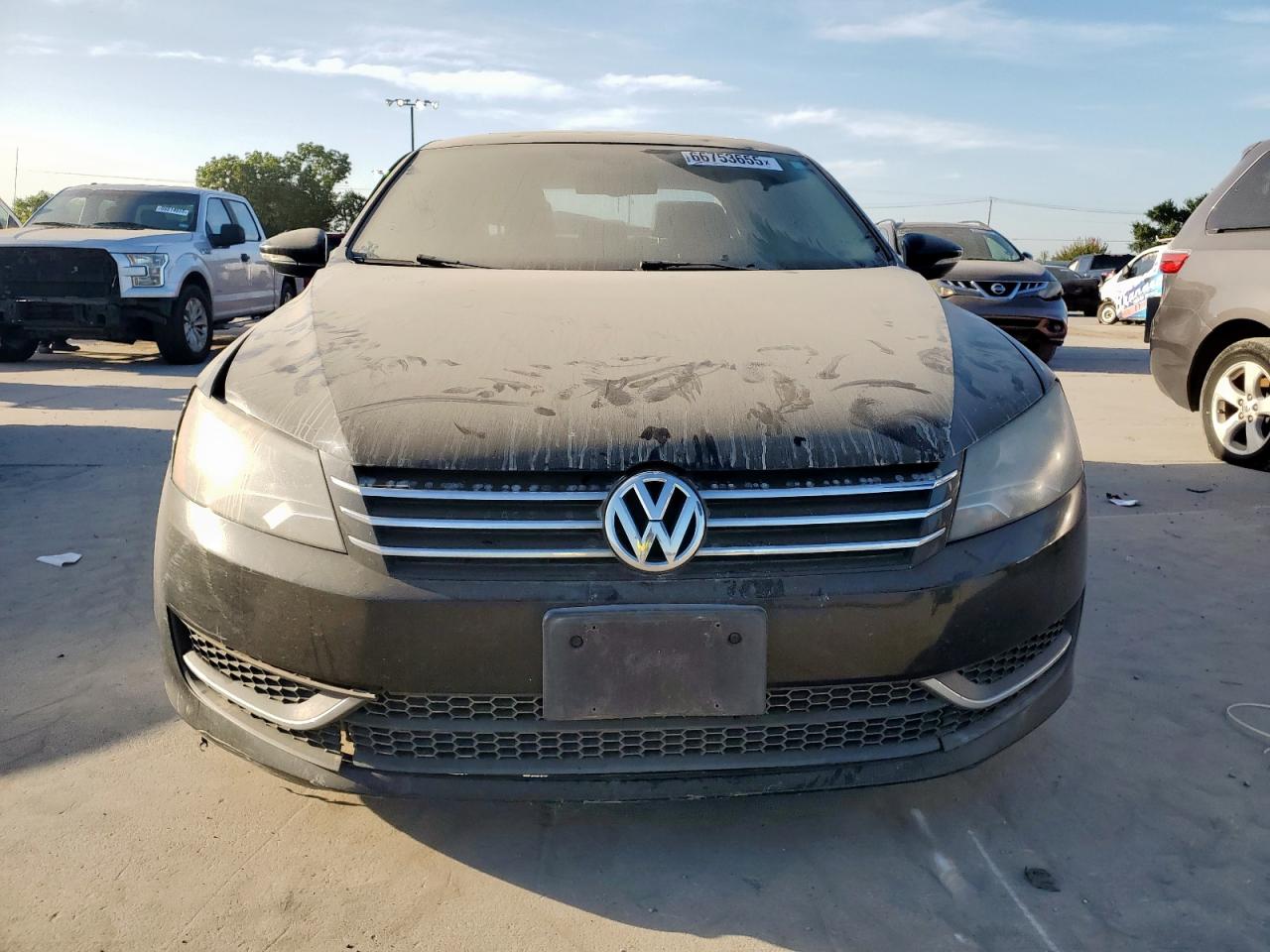 2012 Volkswagen Passat Se Black vin: 1VWBH7A39CC030648