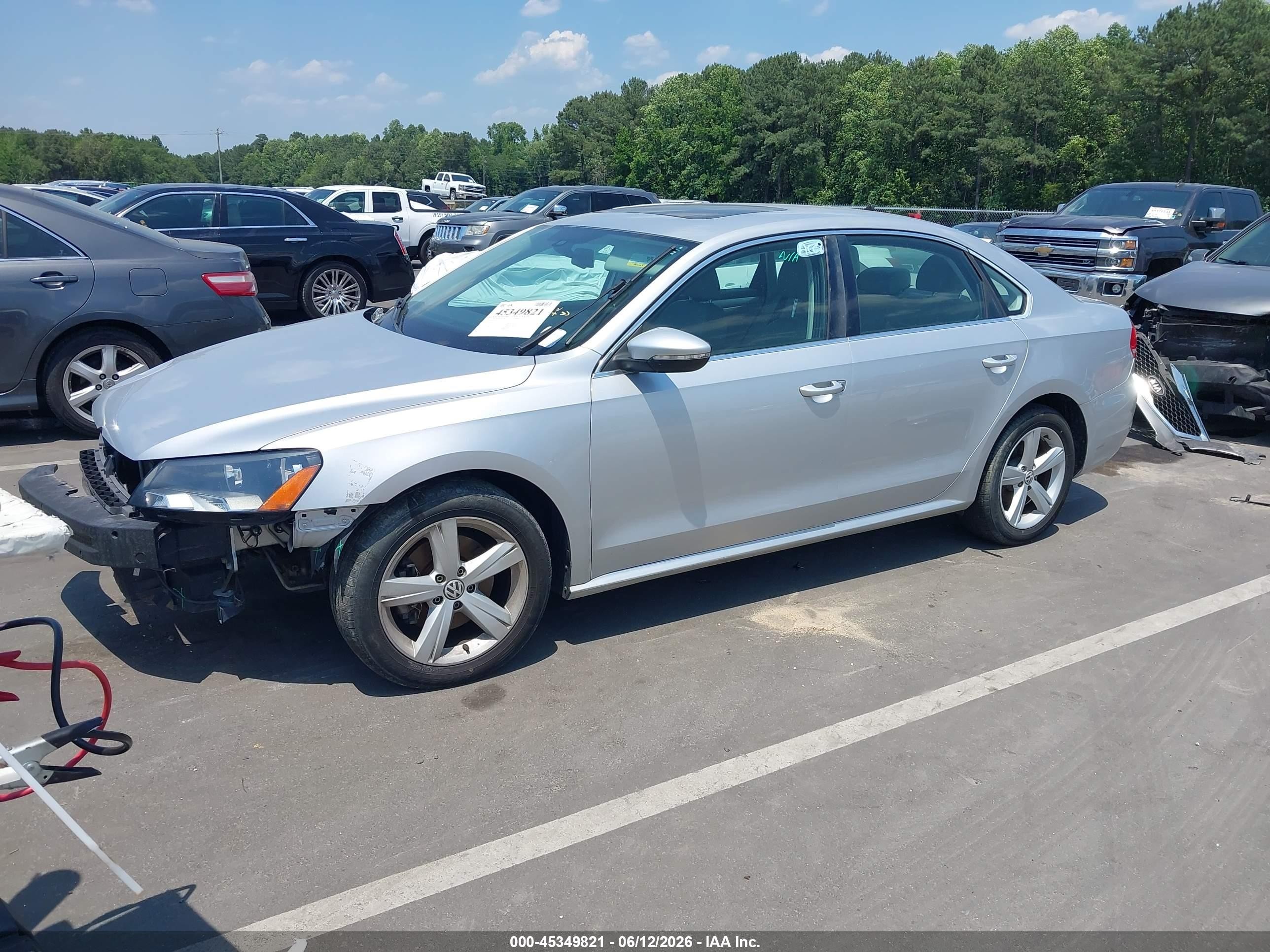 2012 Volkswagen Passat 2.5l Se Gray vin: 1VWBH7A39CC050253