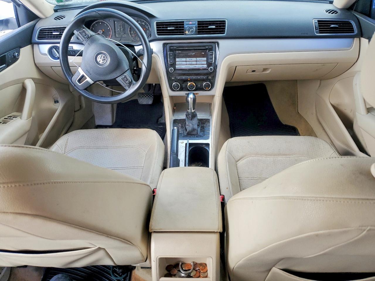 2012 Volkswagen Passat Se White vin: 1VWBH7A39CC087383