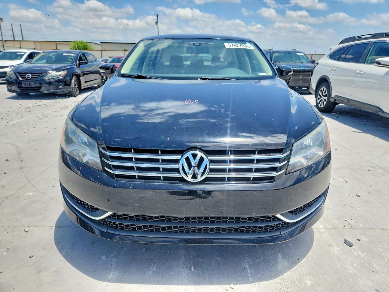 2013 Volkswagen Passat Black vin: 1VWBH7A39DC002916