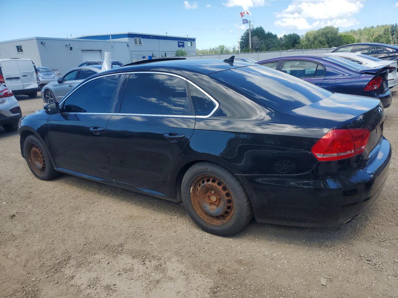 2014 Volkswagen Passat Se Черный vin: 1VWBH7A39EC000889