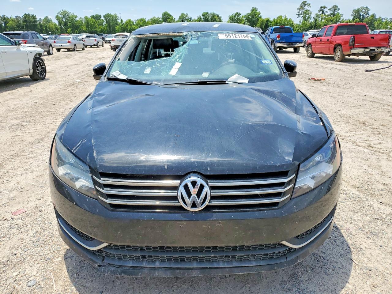 2013 Volkswagen Passat Se Black vin: 1VWBH7A3XDC025301