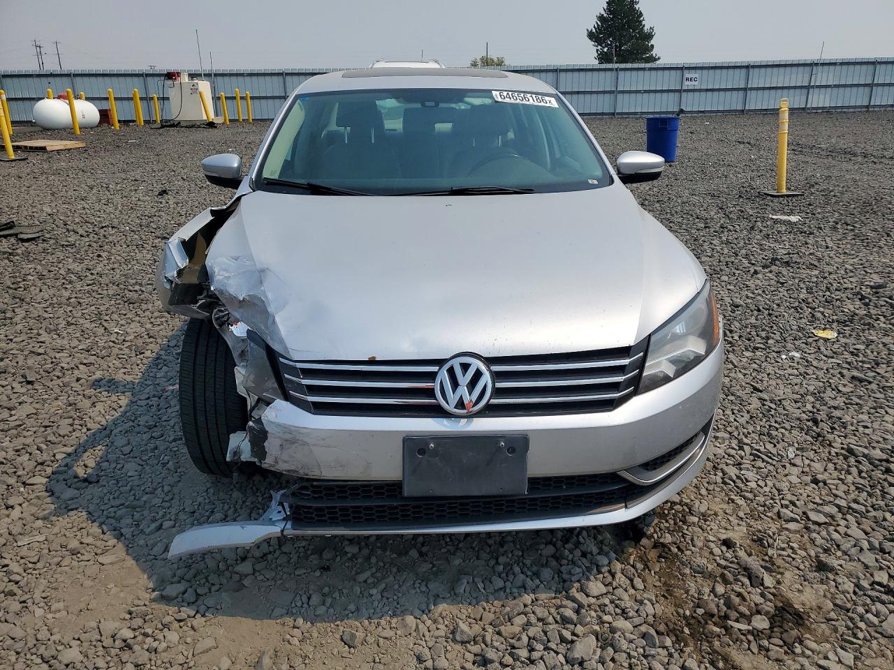 2013 Volkswagen Passat Se Silver vin: 1VWBH7A3XDC060100
